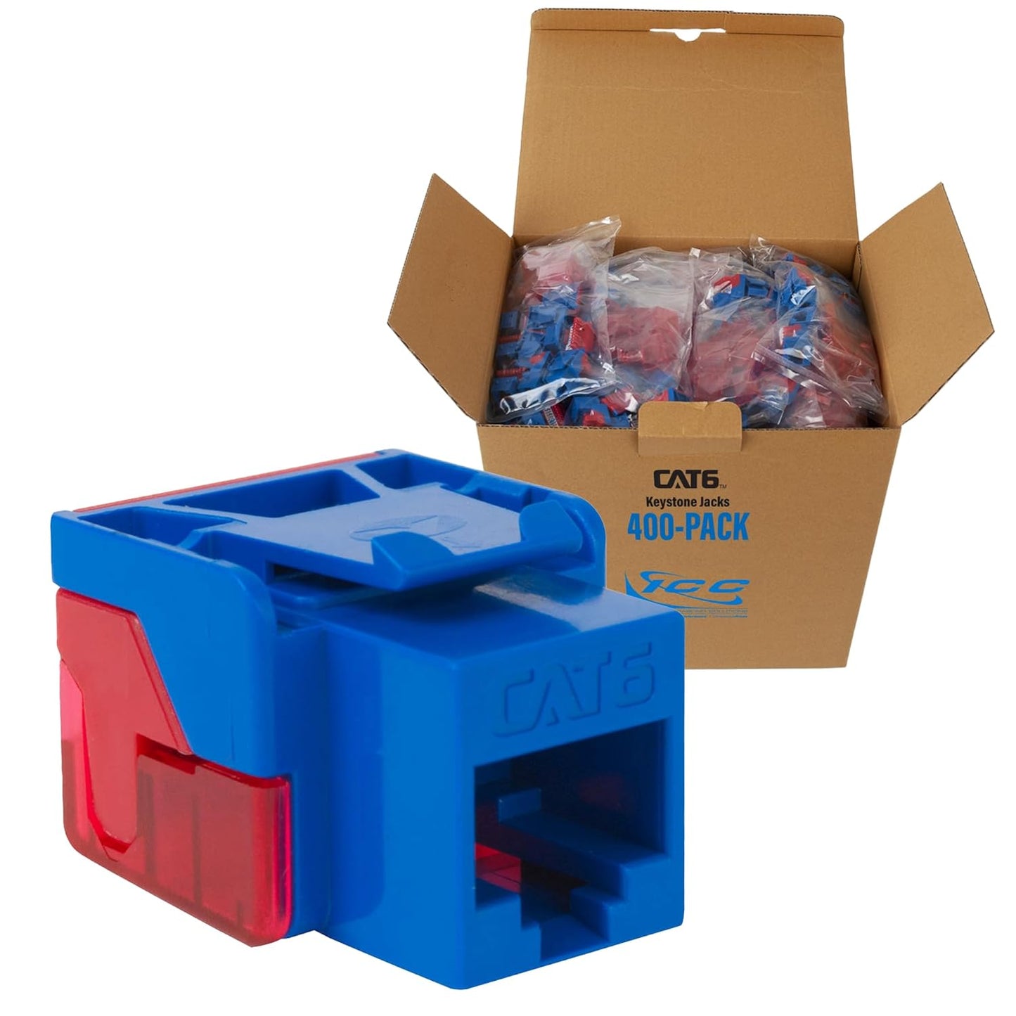 ICC CAT6 Keystone Jack for High-Power Devices and Easy Wiring