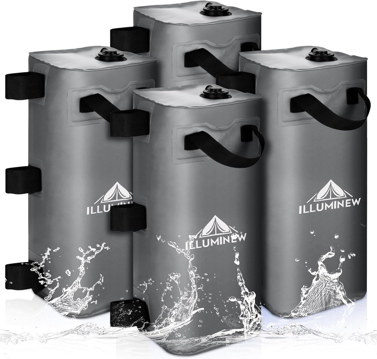 ILlUMINEW 4 Pack Canopy Water Weight Bag for Tent Stability