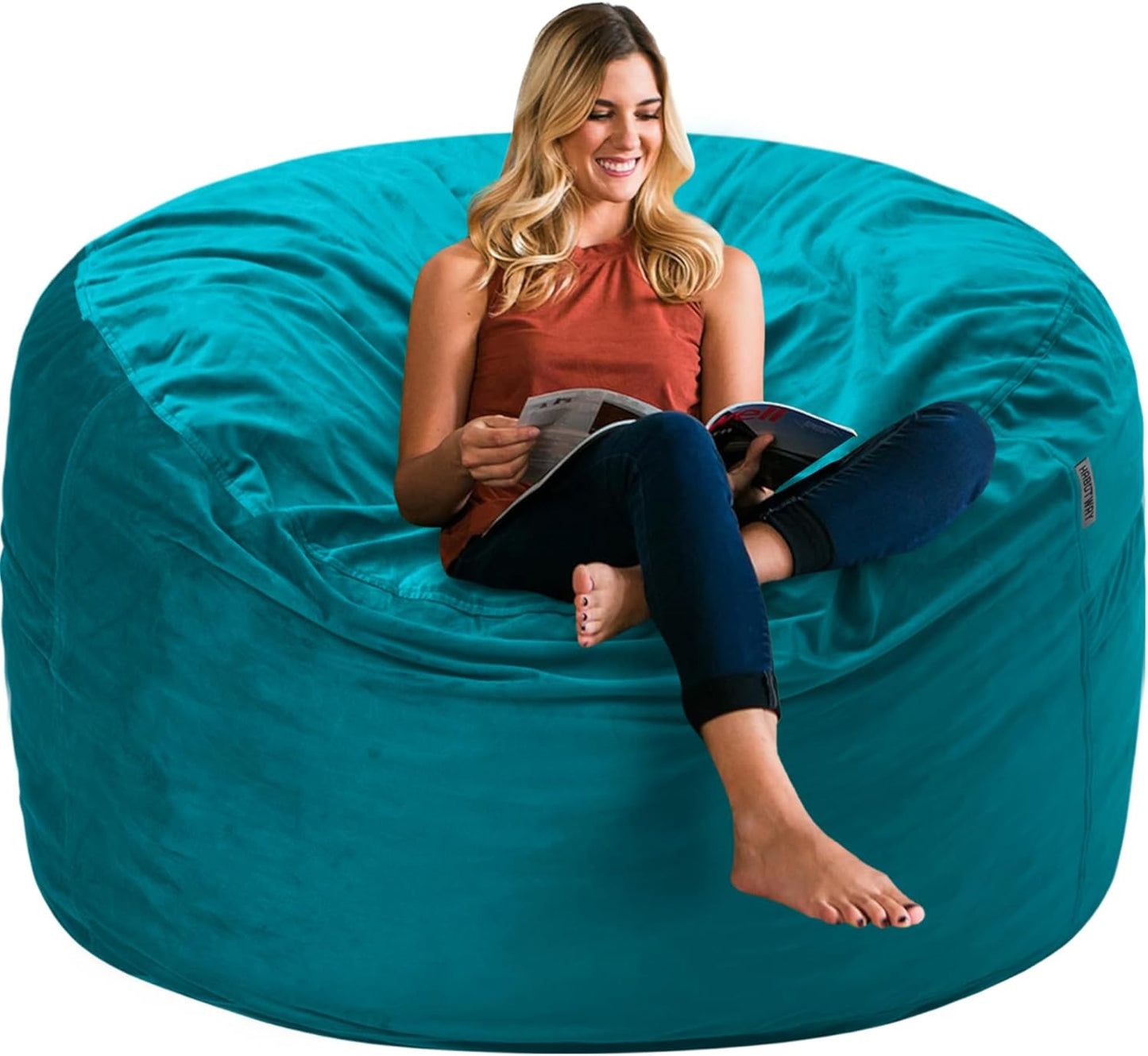 HABUTWAY Bean Bag Chair 3Ft Luxurious Velvet Ultra Soft Fur