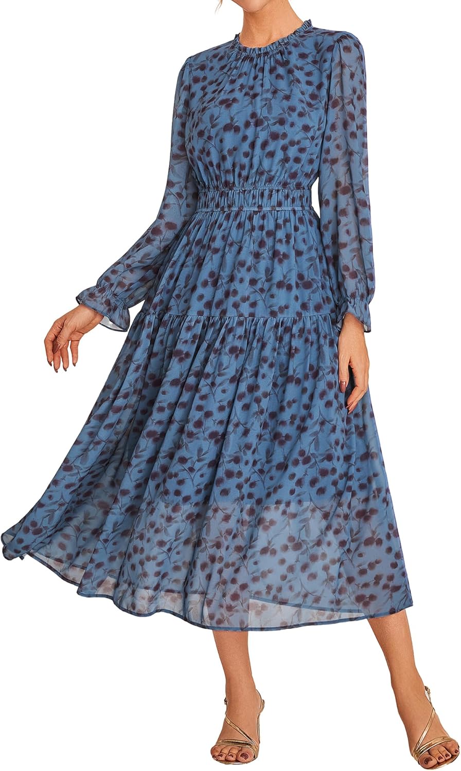 Grace Karin Women's Long Sleeve Maxi Dress for Weddings and More