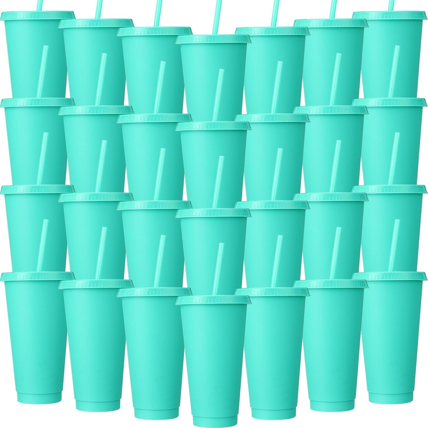 60 Pack Tumbler with Straw and Lid for Parties and Events