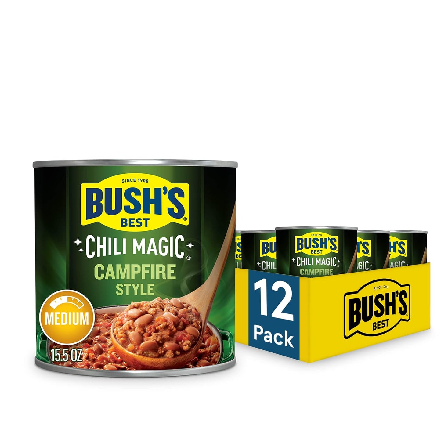 BUSH'S BEST Canned Texas Recipe Chili Magic Starter for Chili