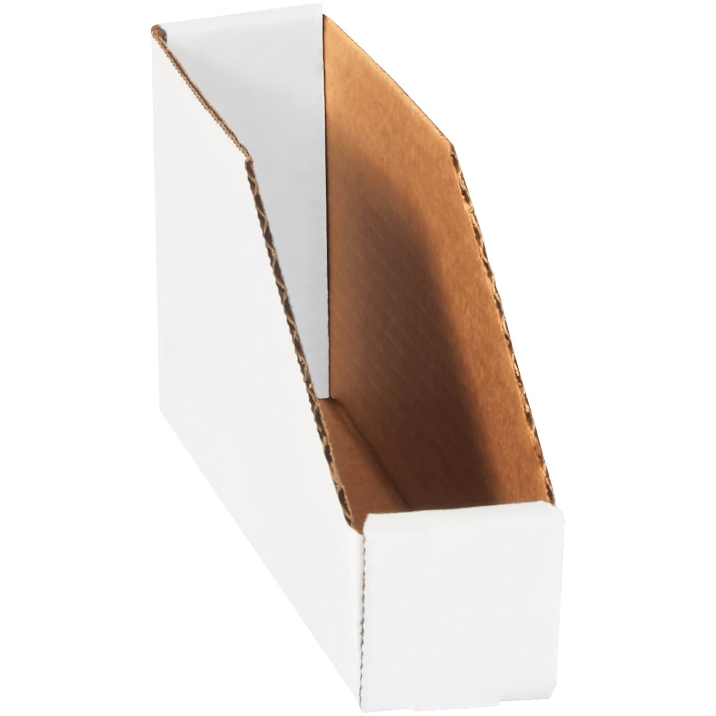 Open Top Bin Boxes 2in x 9in x 4.5in Oyster White Pack of 25
