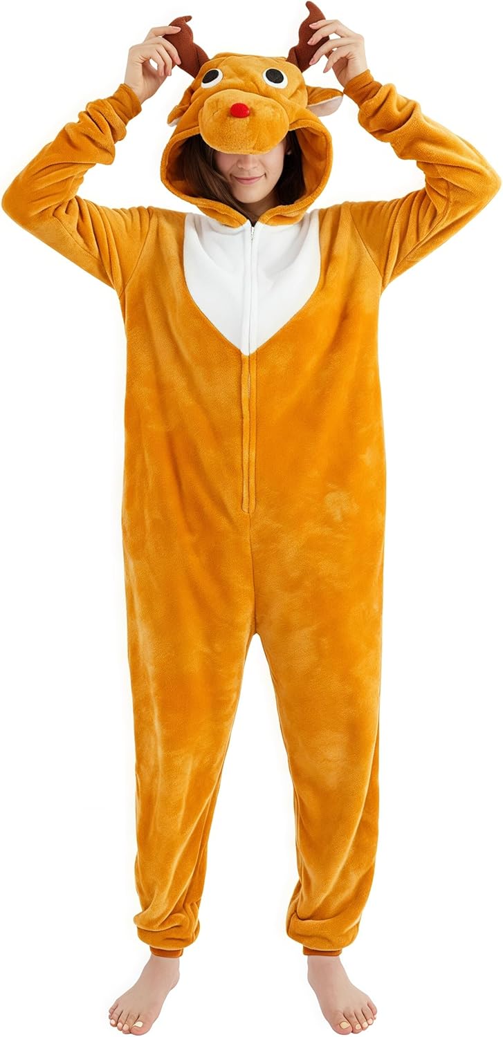 Unisex Adult Onesie Pajamas for Halloween and Christmas Fun