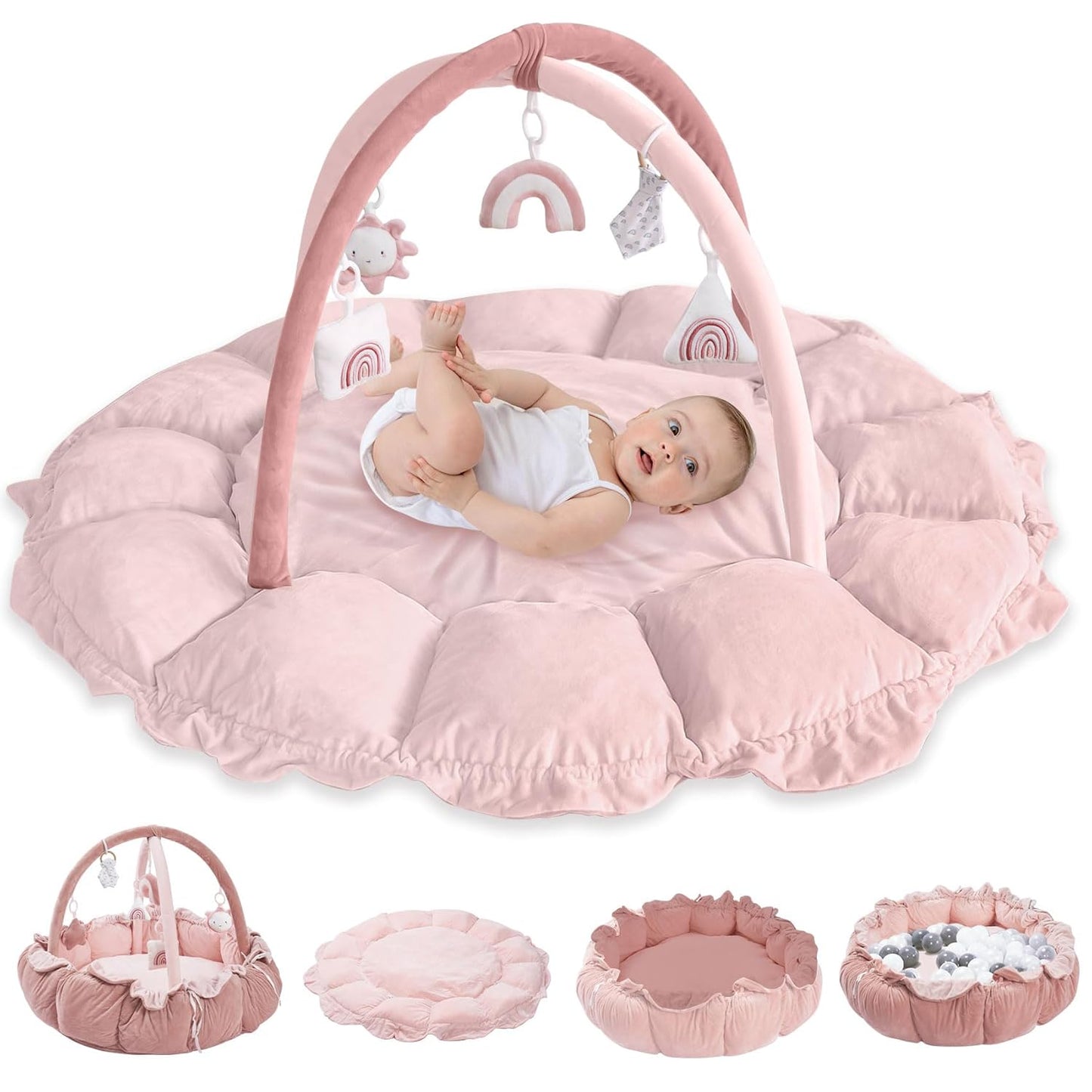 HAN-MM Baby Play Gym: 5-in-1 Sensory Development Center