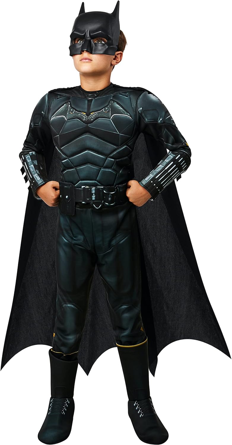 Rubie's Boy's DC Batman Costume: Deluxe Superhero Outfit