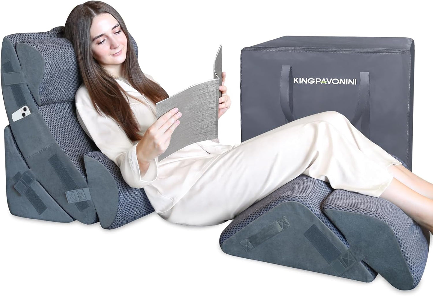 Orthopedic Bed Wedge Pillow Set for Comfort and Support