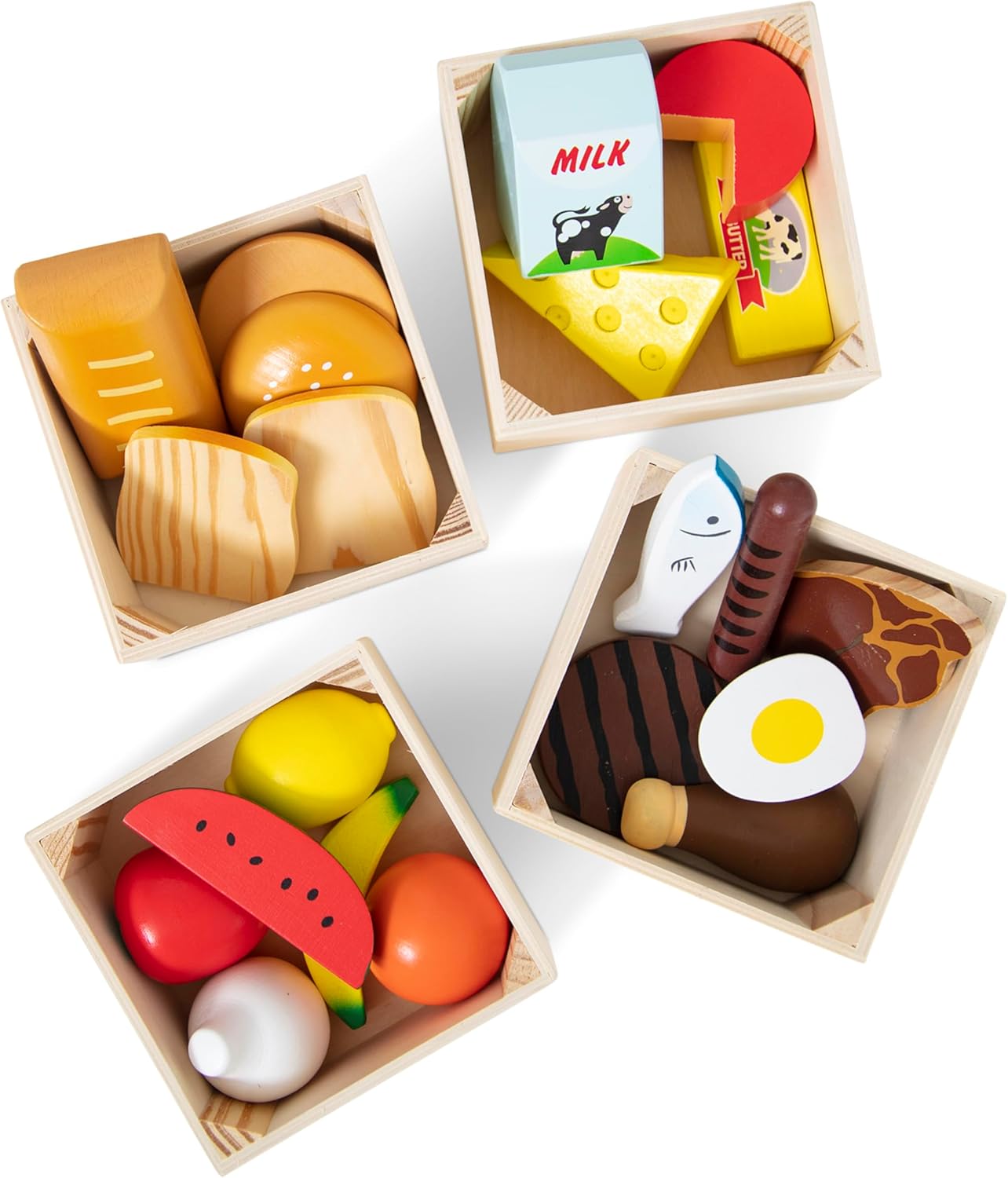 Melissa & Doug Food Groups - Interactive Playset for Kids