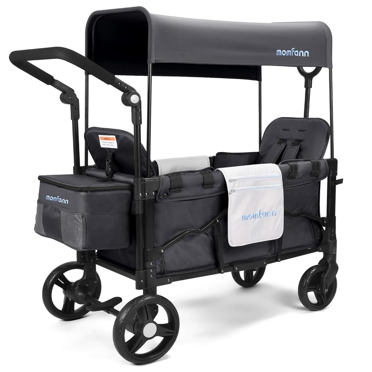 Double-Seater Baby Wagon with Canopy for Outdoor Adventures