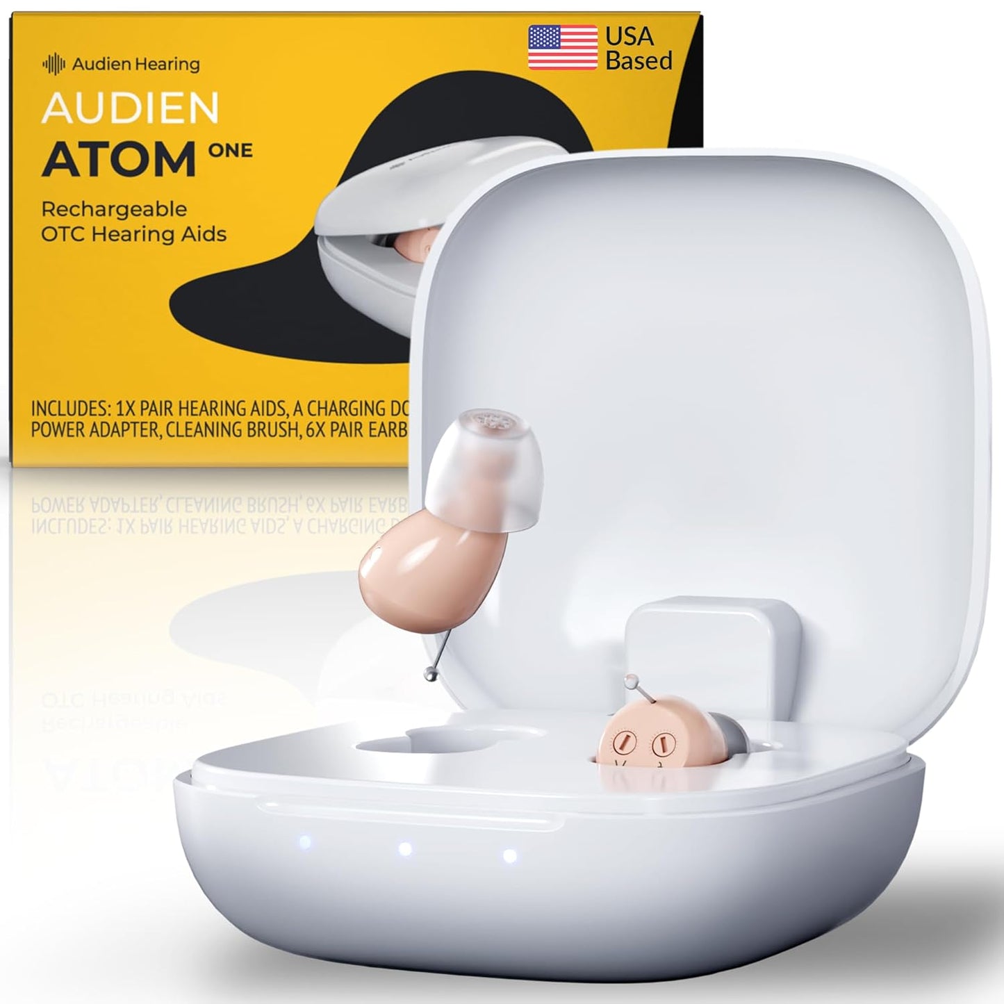 Audien Atom One OTC Hearing Aids for Clear Sound and Comfort