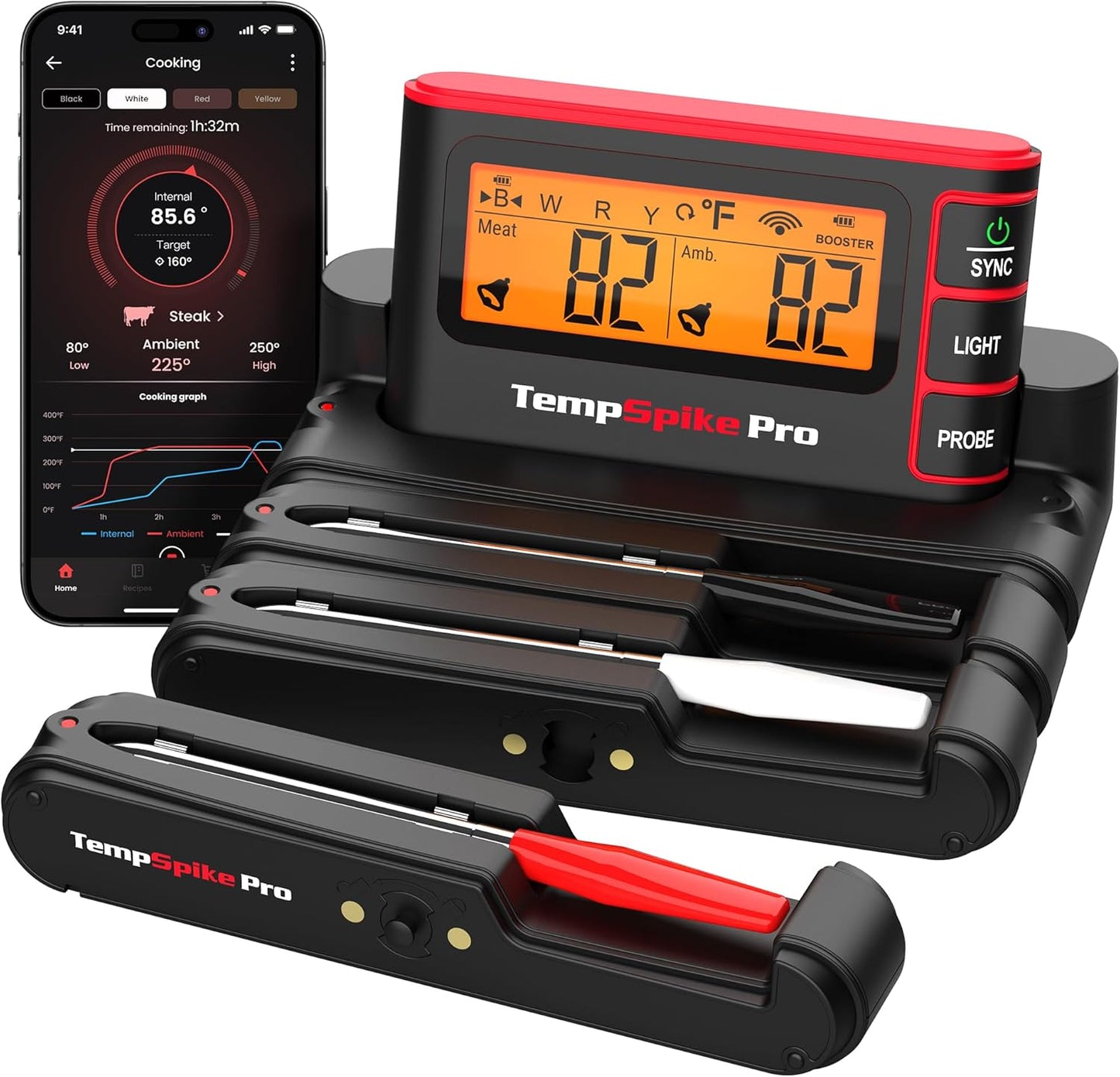 TempSpike Wireless Meat Thermometer with App for Perfect BBQ