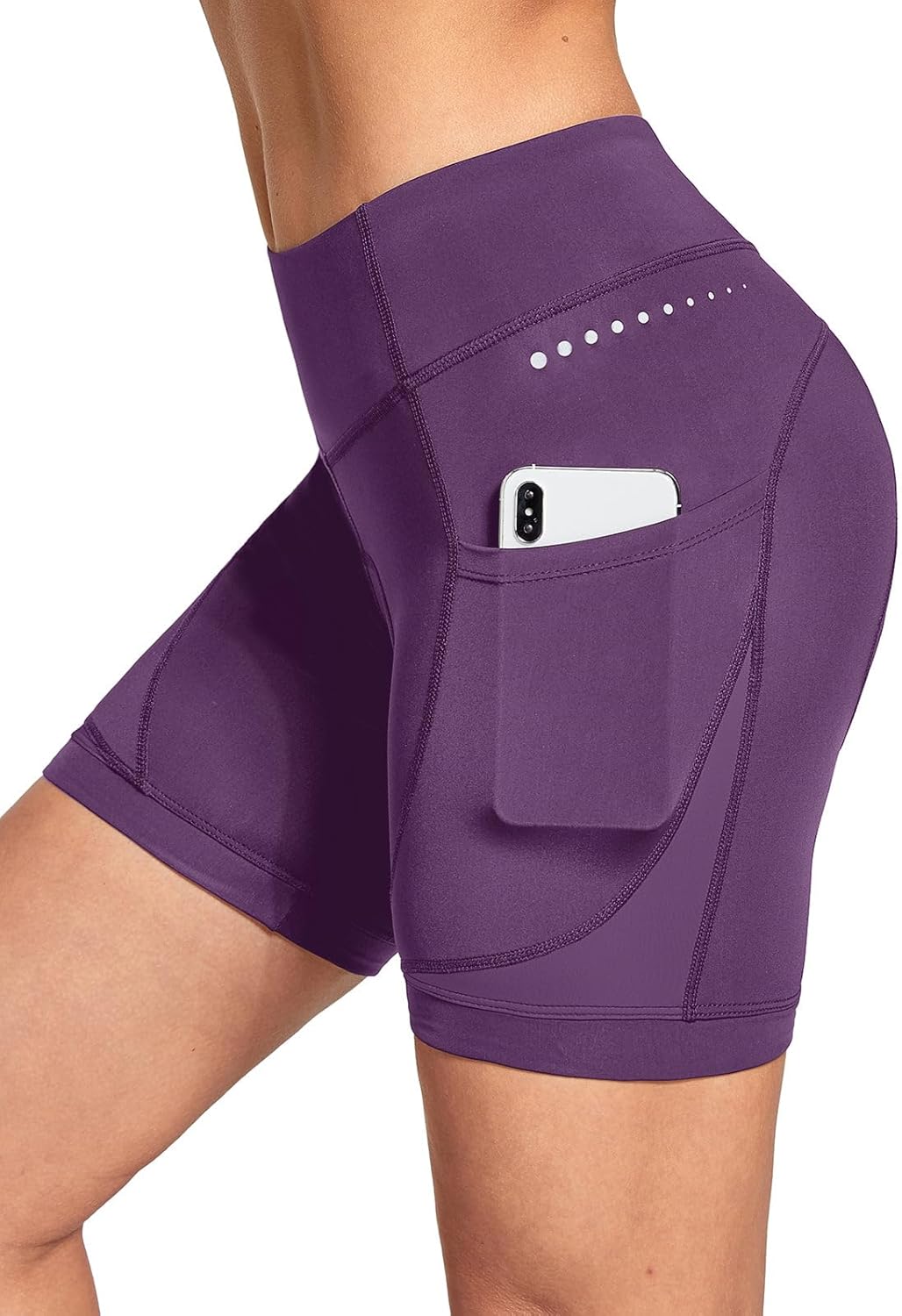 4D Padded Bike Shorts for Women with Gel Padding and Pockets