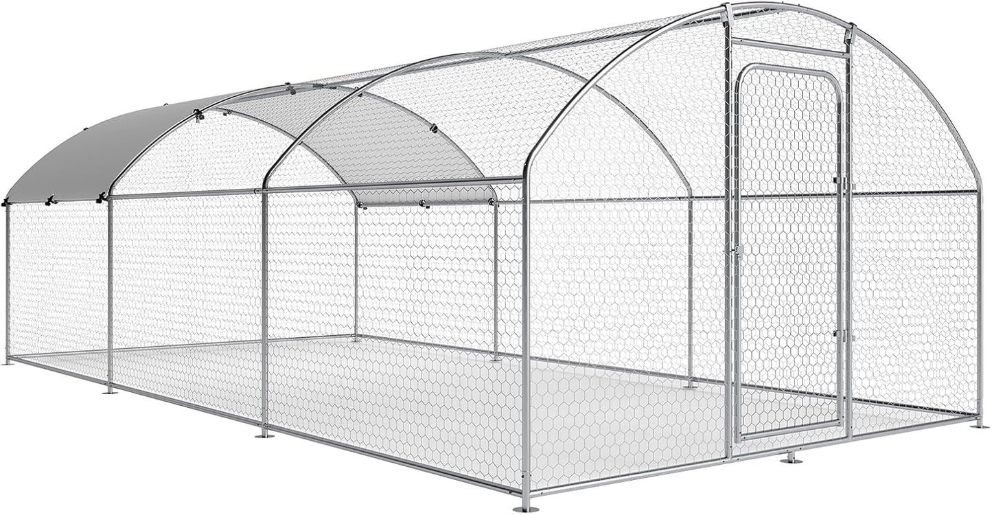 Outdoor Walk-in Large Metal Chicken Coop for Farm Animals