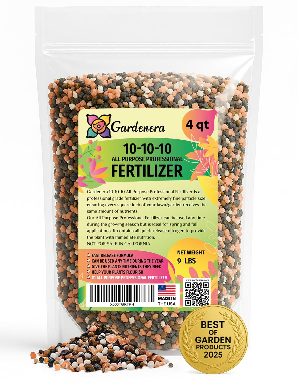 10-10-10 Plant Fertilizer for All Purpose Gardening Needs