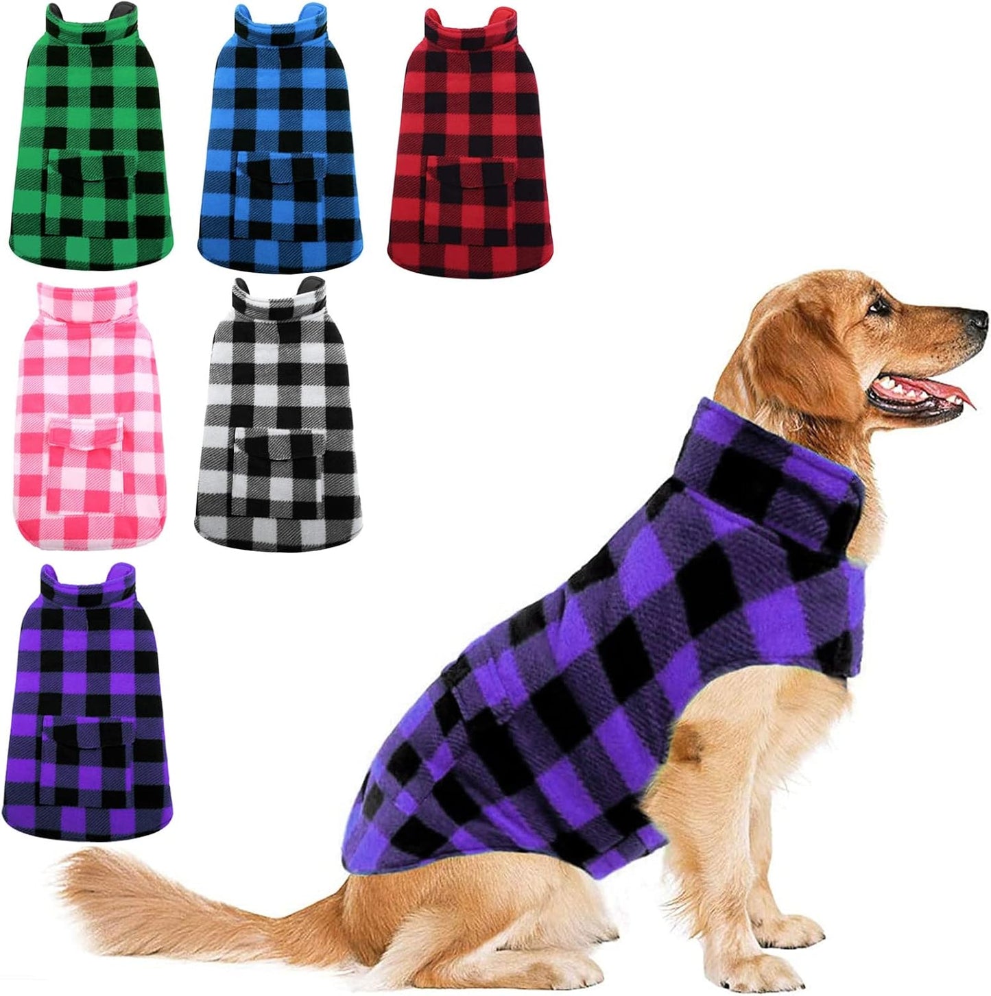 ASENKU Dog Jacket Waterproof Reversible Vest for All Breeds