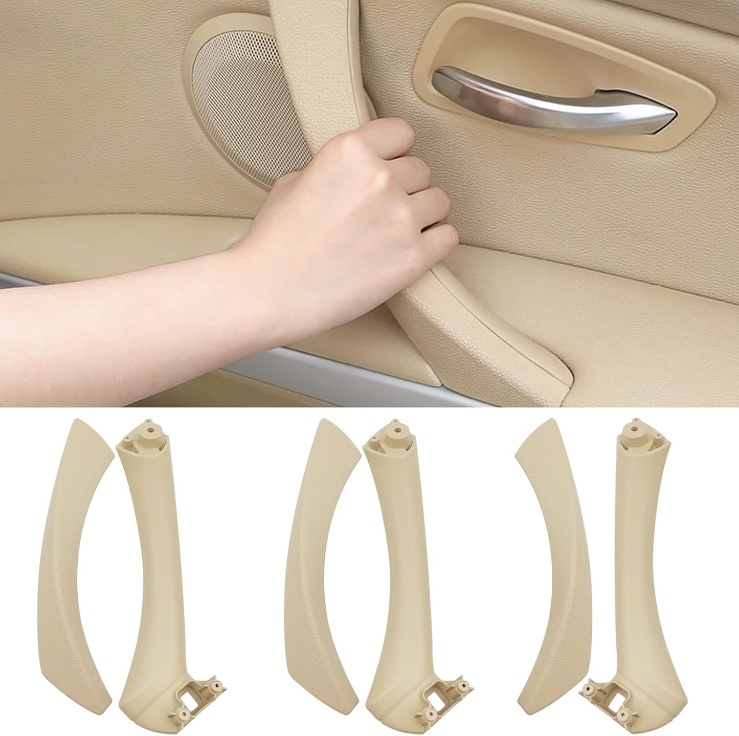 Jaronx Compatible BMW 3 Series Door Handle Replacement Set