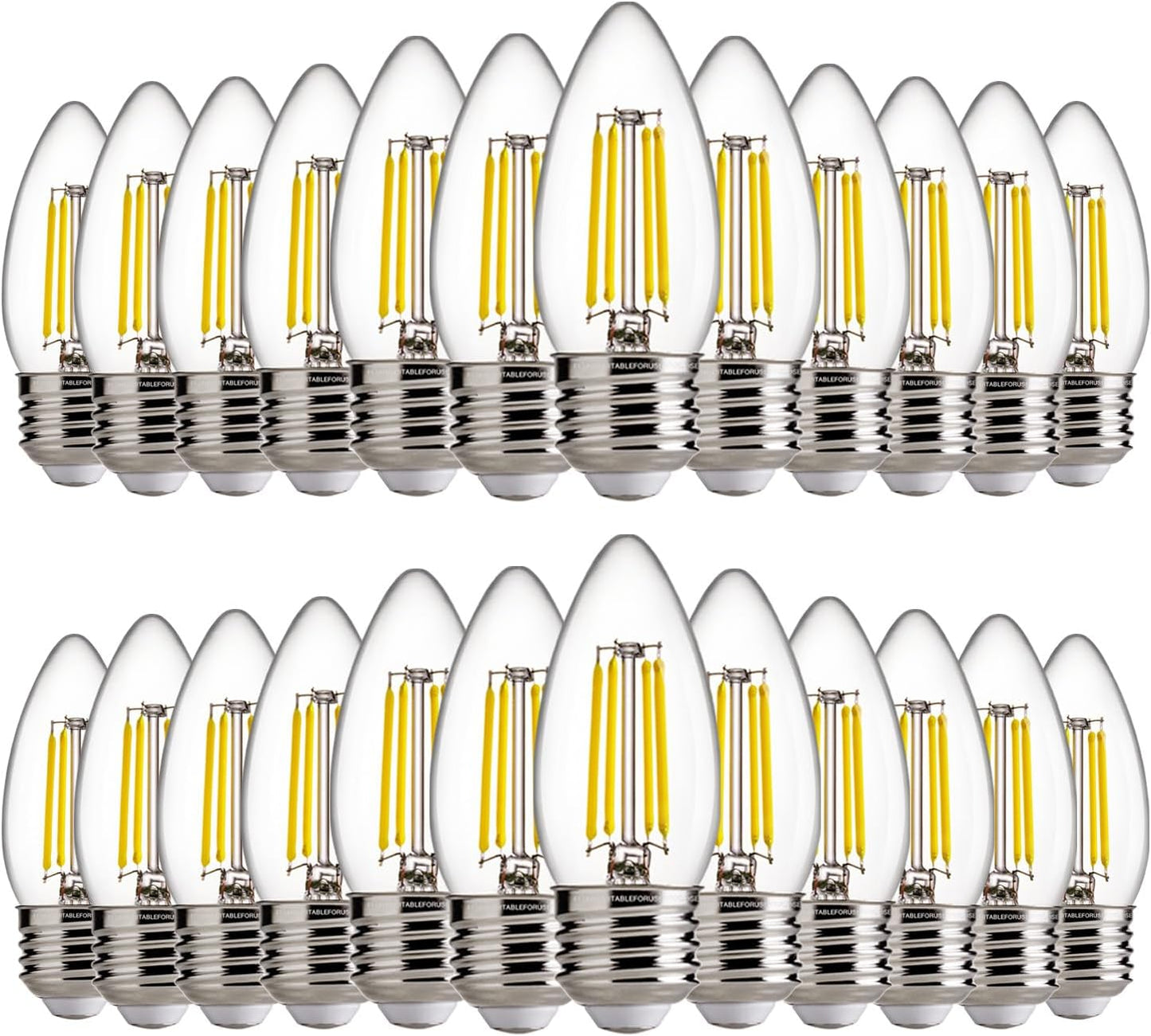 FLSNT B11 E26 LED Chandelier Light Bulbs for Bright Spaces
