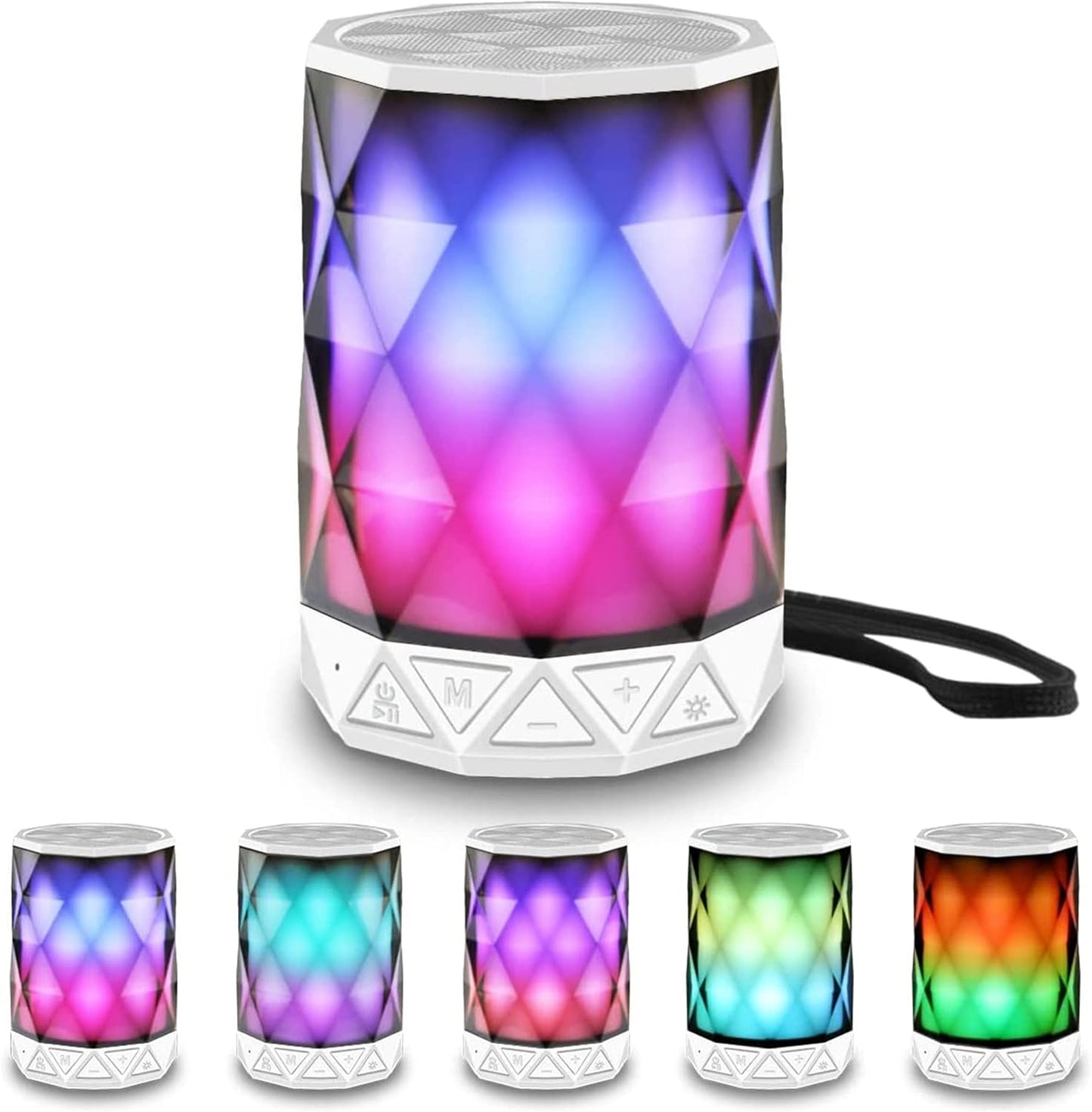Portable Bluetooth Speaker with Colorful Lights