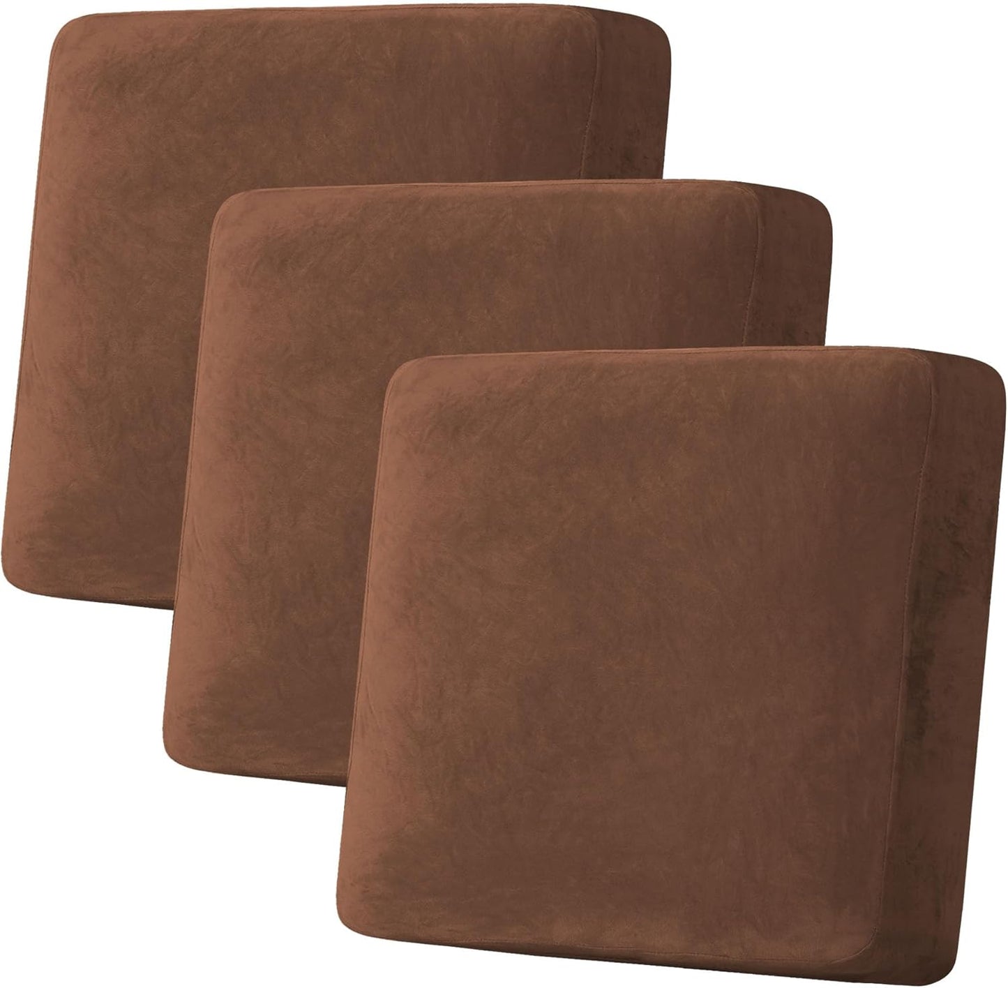 H.VERSAILTEX Velvet Stretch Couch Cushion Cover for Sofa Comfort
