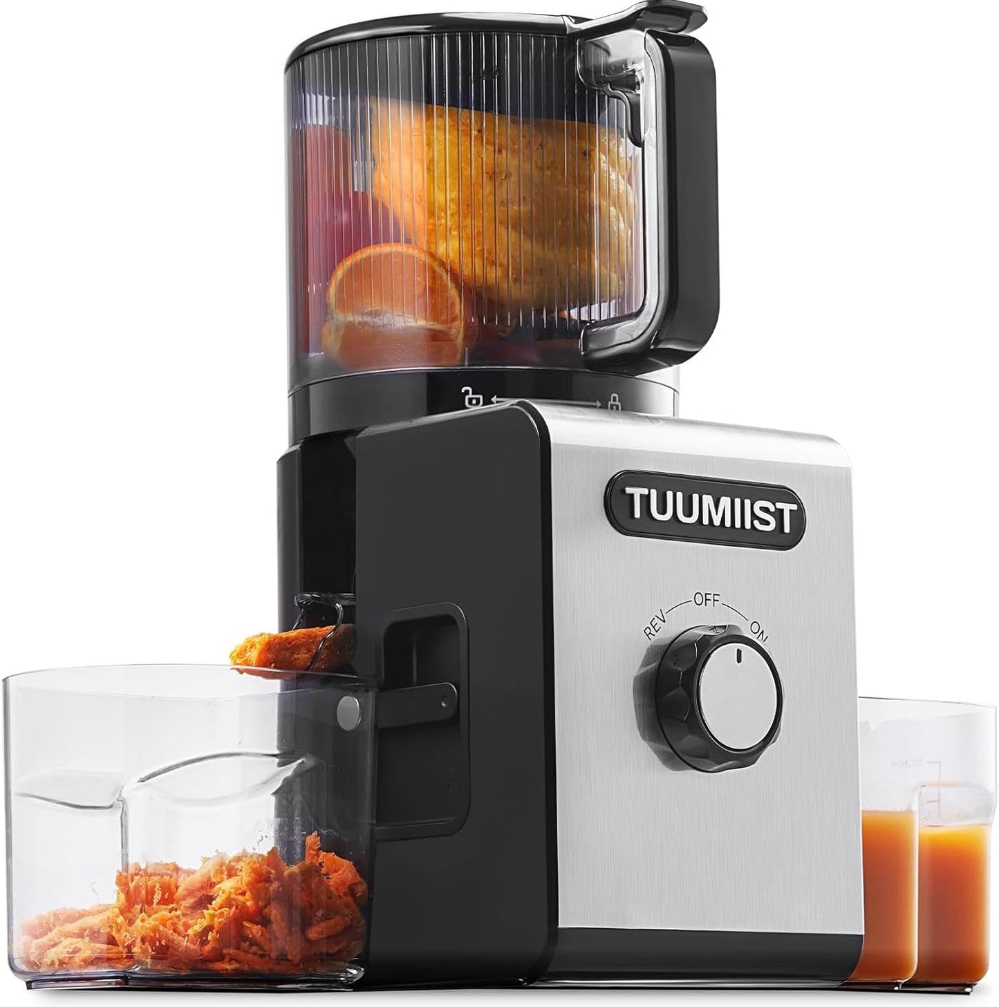 Cold Press Juicer Machines with 6.5ft' Large Feed Chute Design