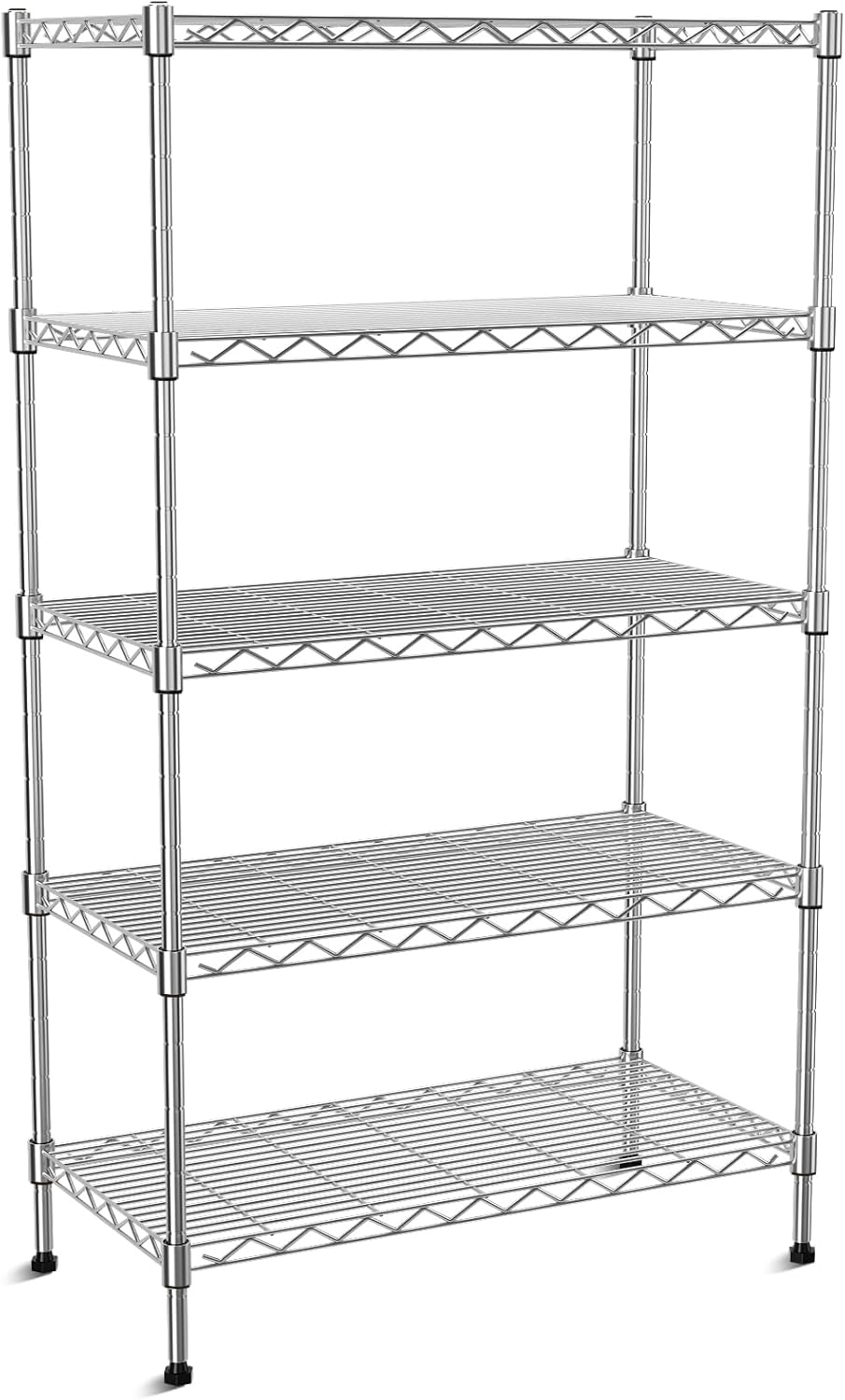 5-Tier Heavy Duty Metal Shelf for Garage, Kitchen, Office Use