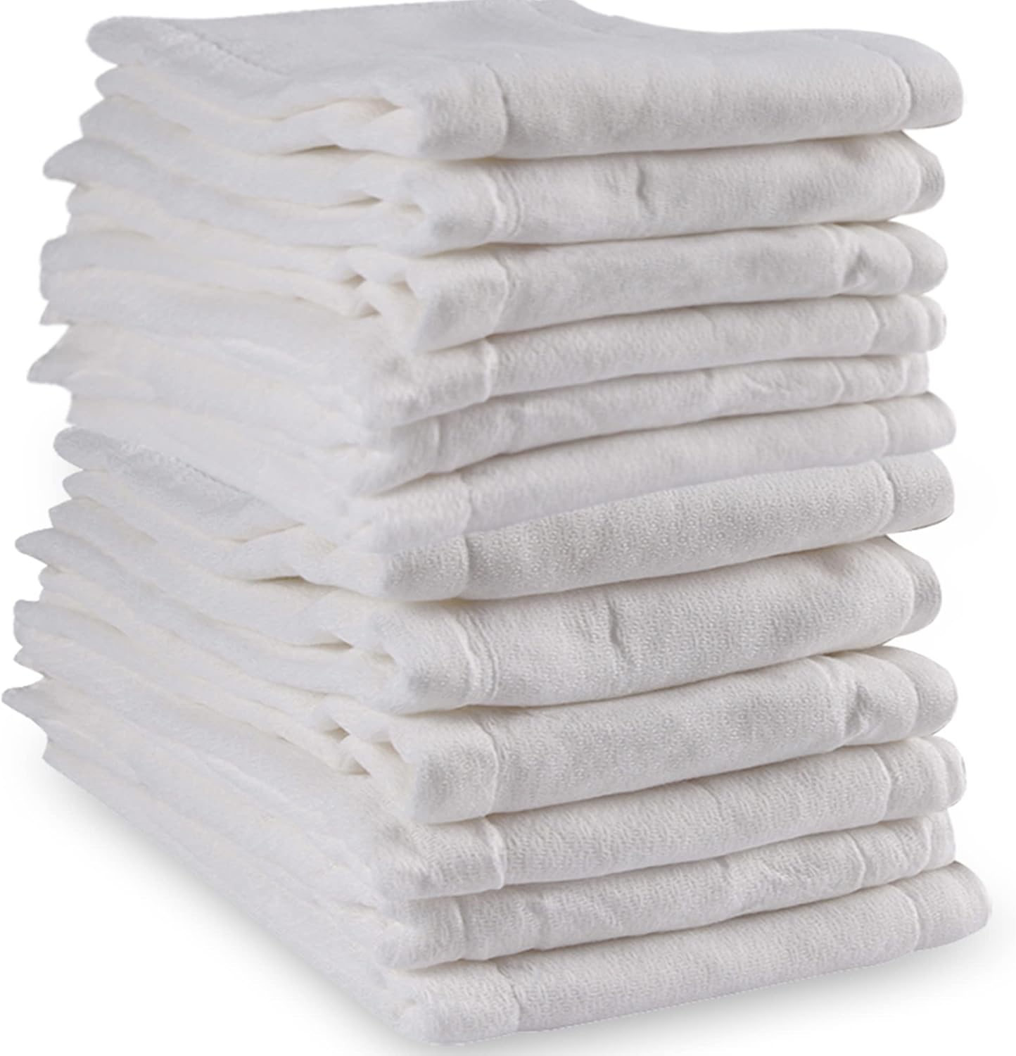 Fasoar Premium Prefold Cloth Diapers - Eco-Friendly & Washable - 12 Count