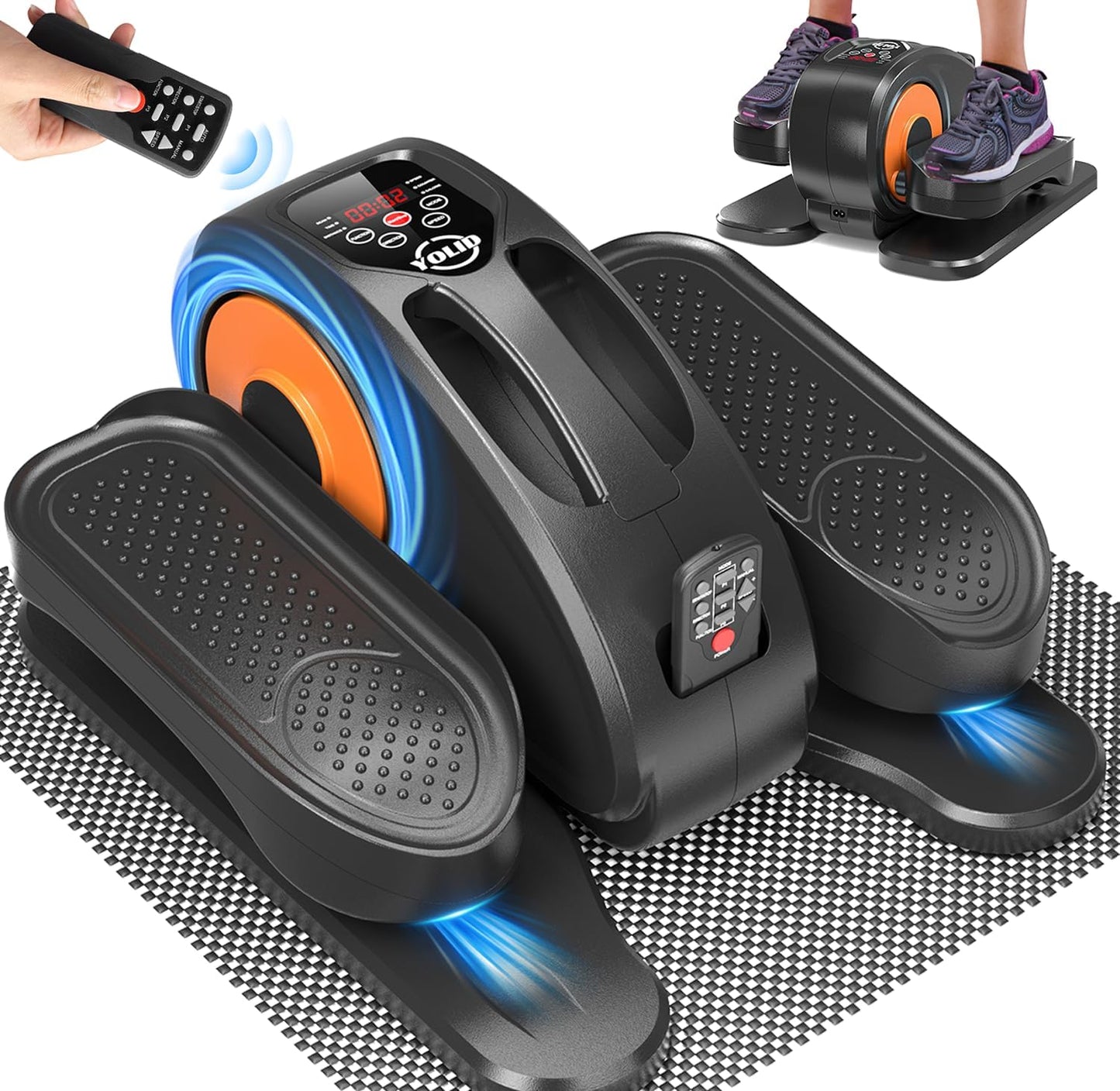 Seated Leg Exerciser for Seniors - Portable Pedal Elliptical