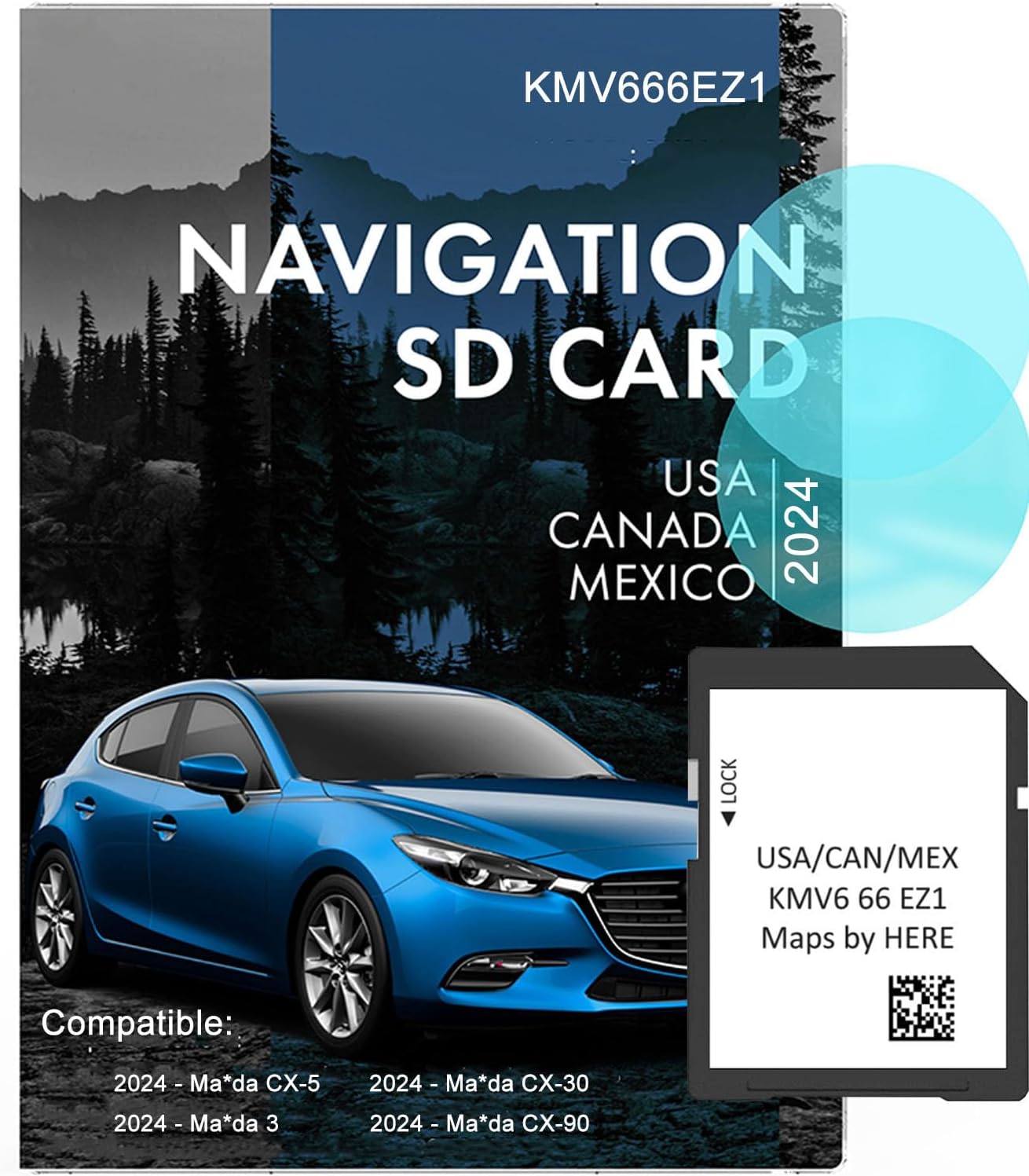 Snuff 2024 Maz 3 Navigation SD Card Map for CX-5, CX-30, CX-90