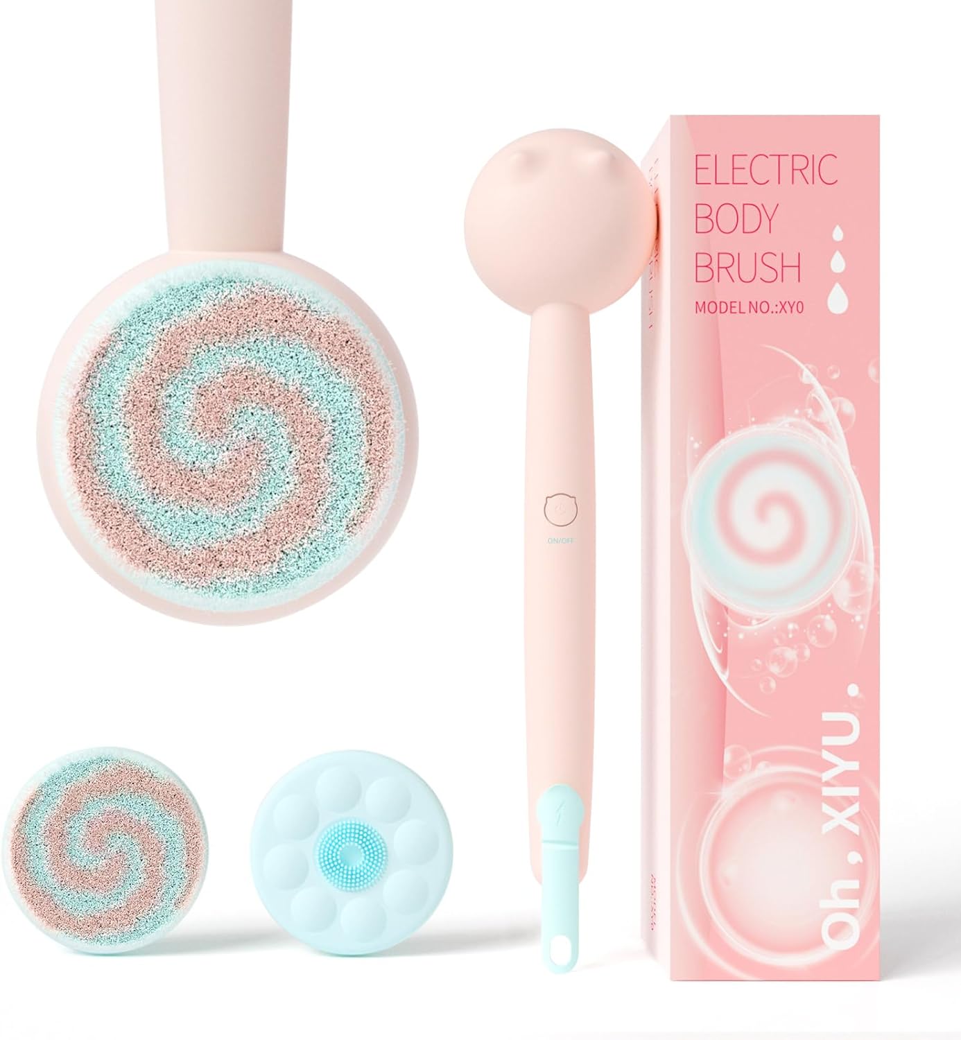Electric Back Scrubber for Shower - Rechargeable Body Brush