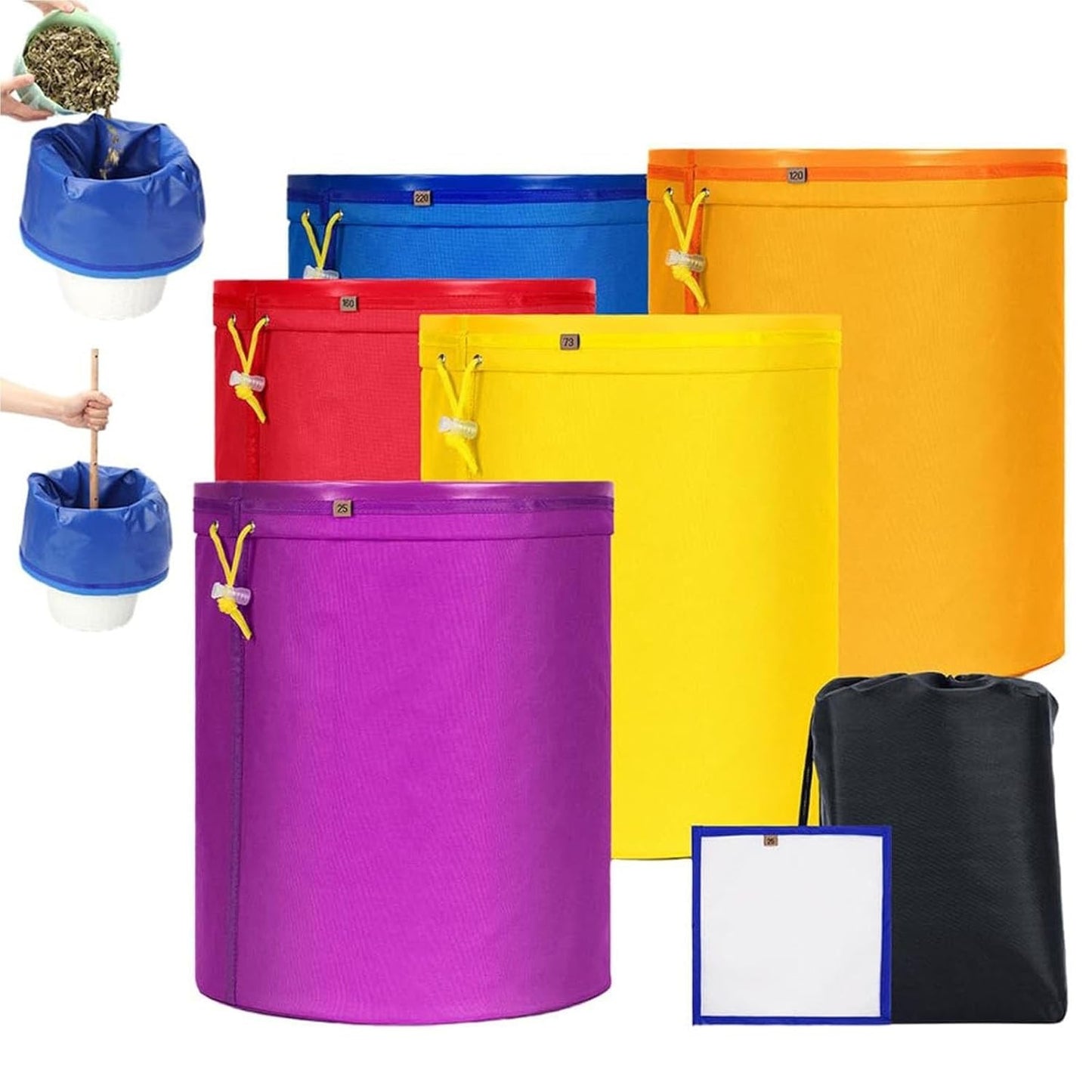 5 Gallon Filter Bags for Brewing and Straining - 5PCS Set