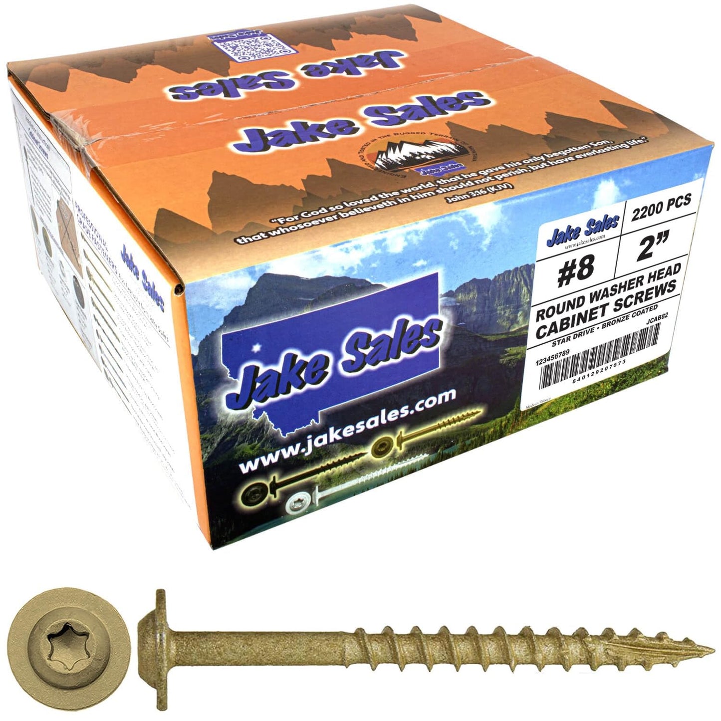8 x 2 Bronze Star Drive Head Screws for All Your Projects