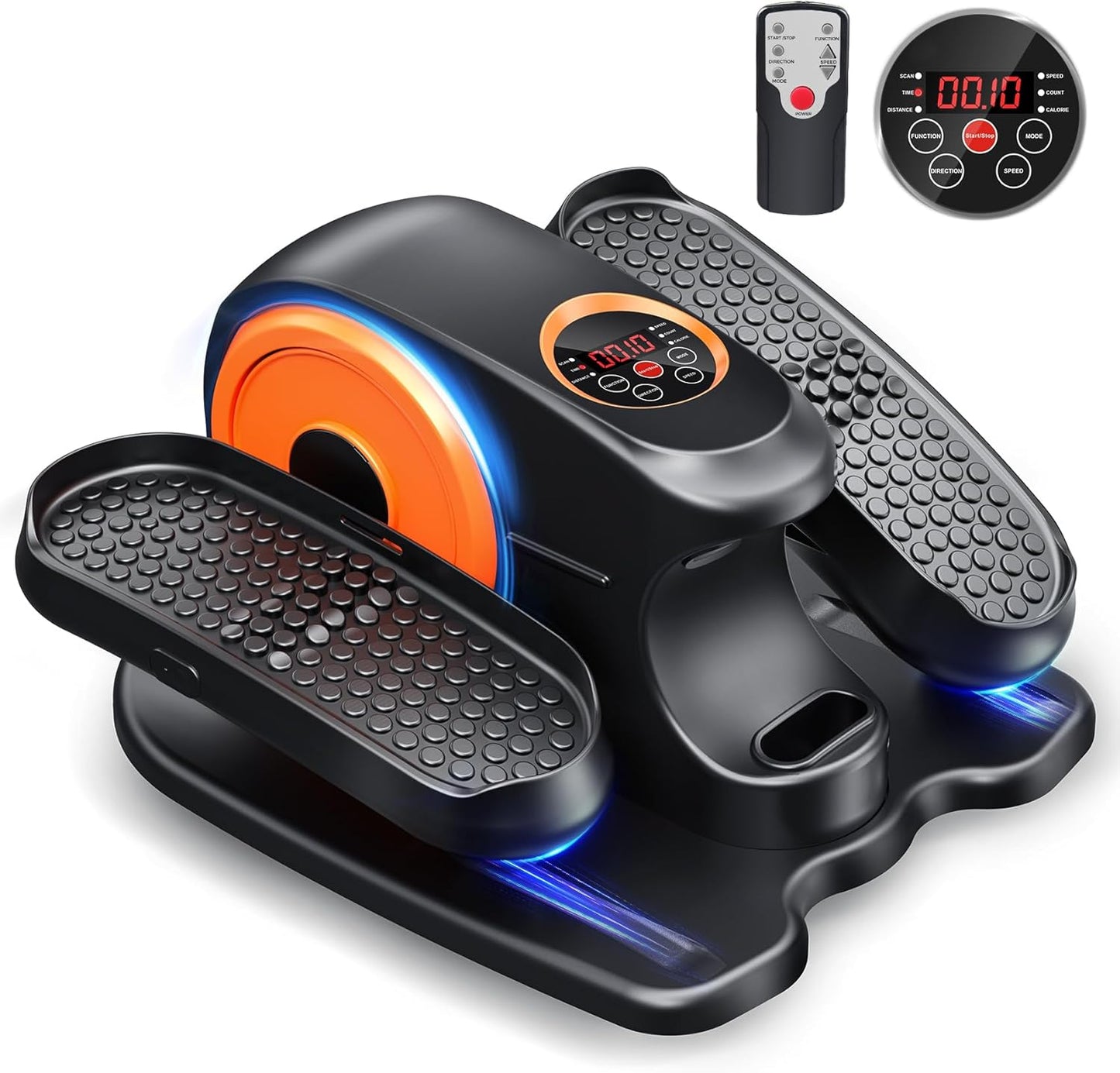 Quiet & Portable Under Desk Elliptical - 12 Speeds