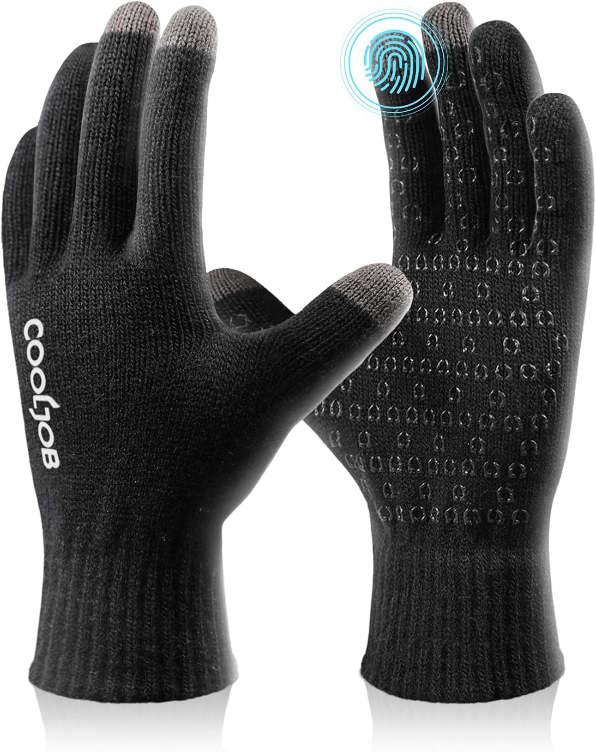 COOLJOB Warm Fleece Touchscreen Gloves - Non-slip Grip!