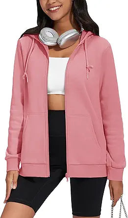 TACVASEN Women's Lightweight French Terry Full-Zip Hoodie Review