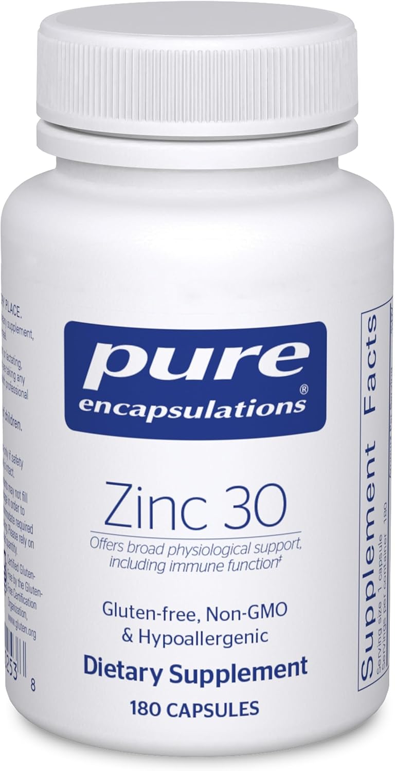 Zinc 30 mg Supplement for Immune Support and Wound Healing