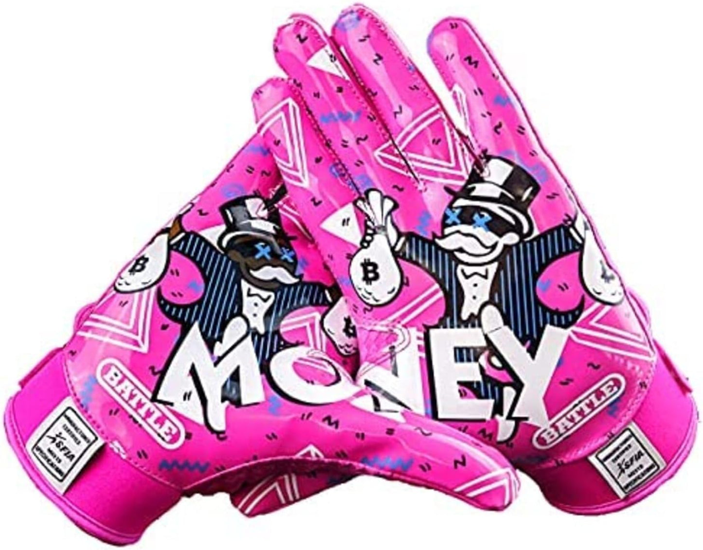 Battle Sports Back of Hand Wide Receiver Football Gloves Review