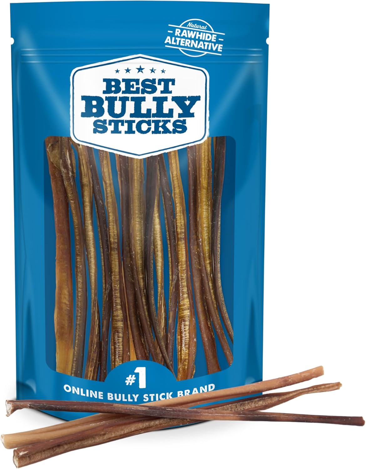 12 Inch Odor-Free Bully Sticks for Dogs - Natural Treats