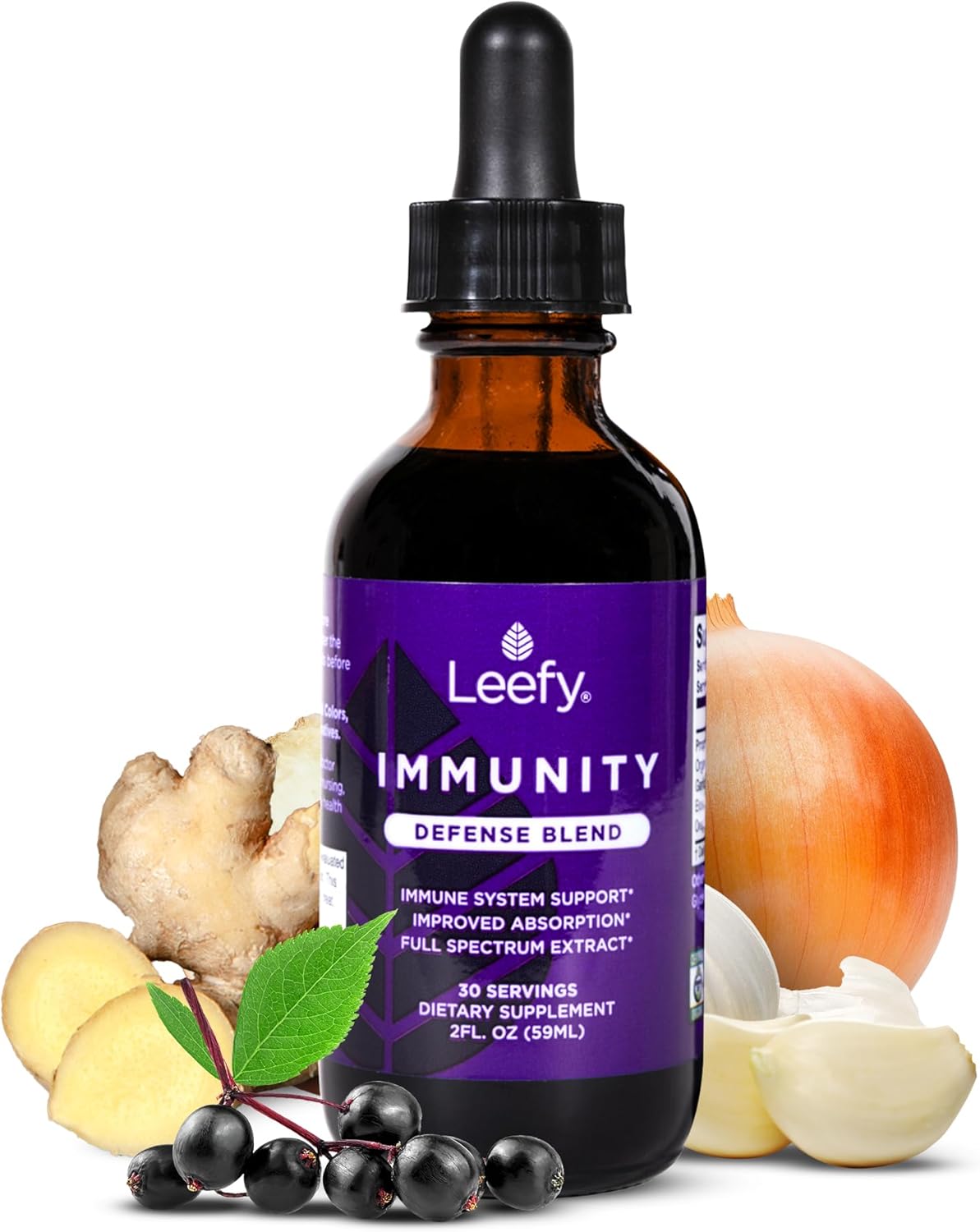 Leefy Organics Immunity Defense Blend - Fast Absorbing Support