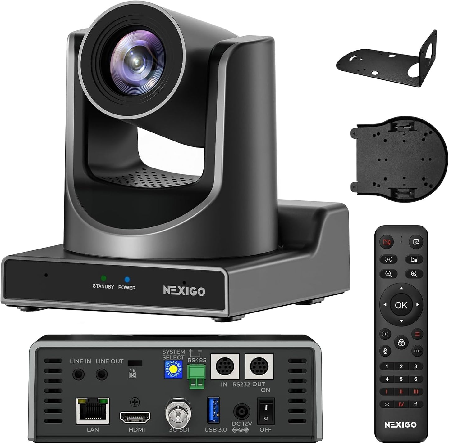 NexiGo PTZ Camera with 20X Optical Zoom for Live Streaming