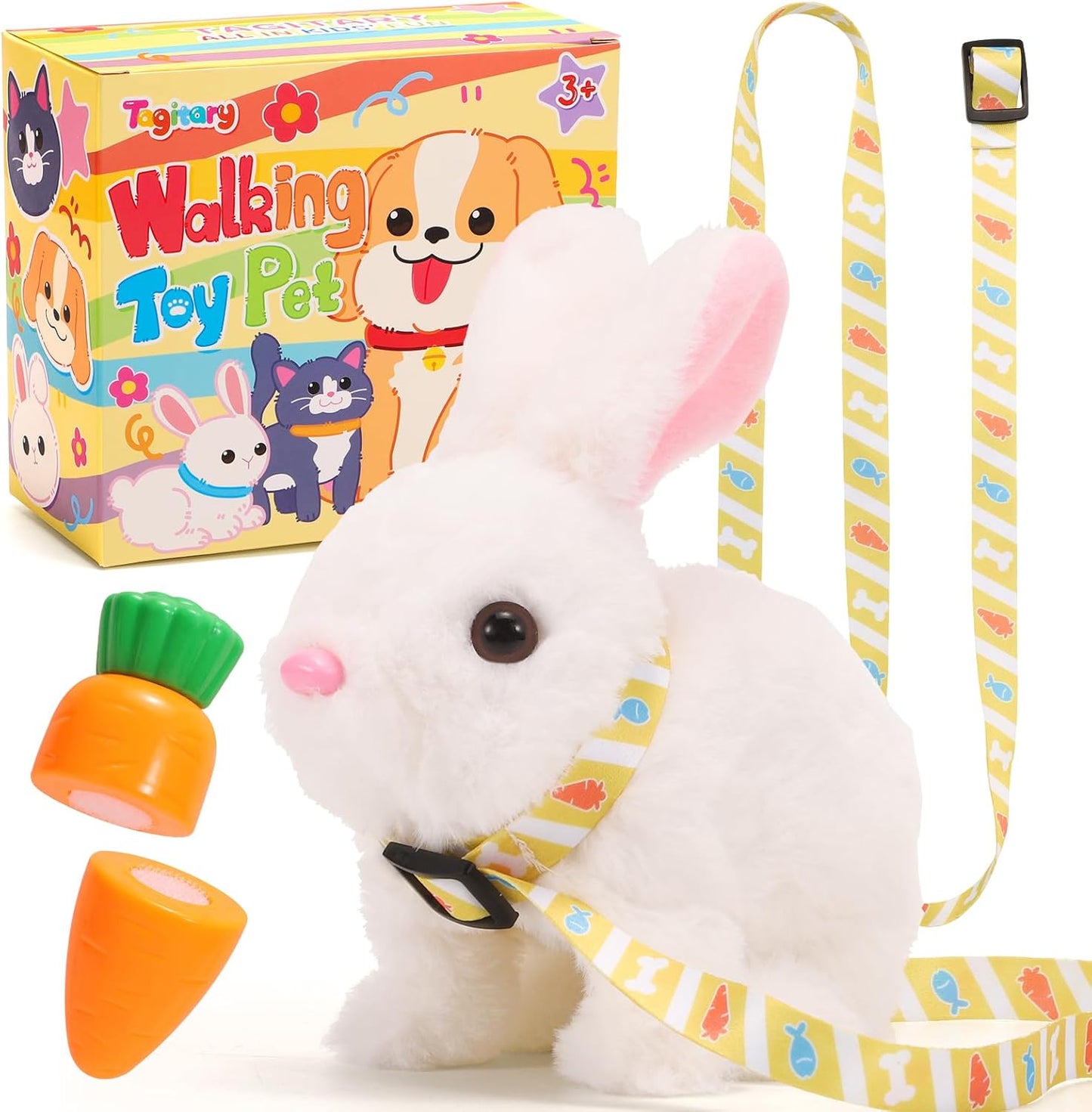 Interactive Rabbit Toy for Kids with Sounds and Movement