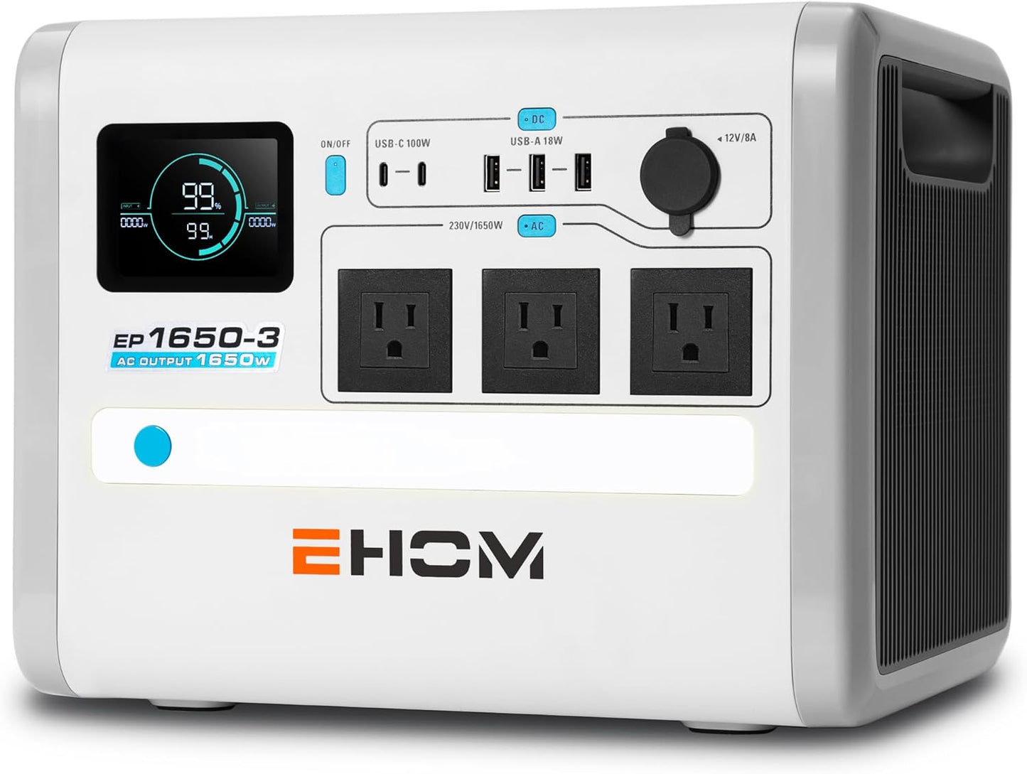 EHOM Portable Power Station: 1650W Backup Beast!