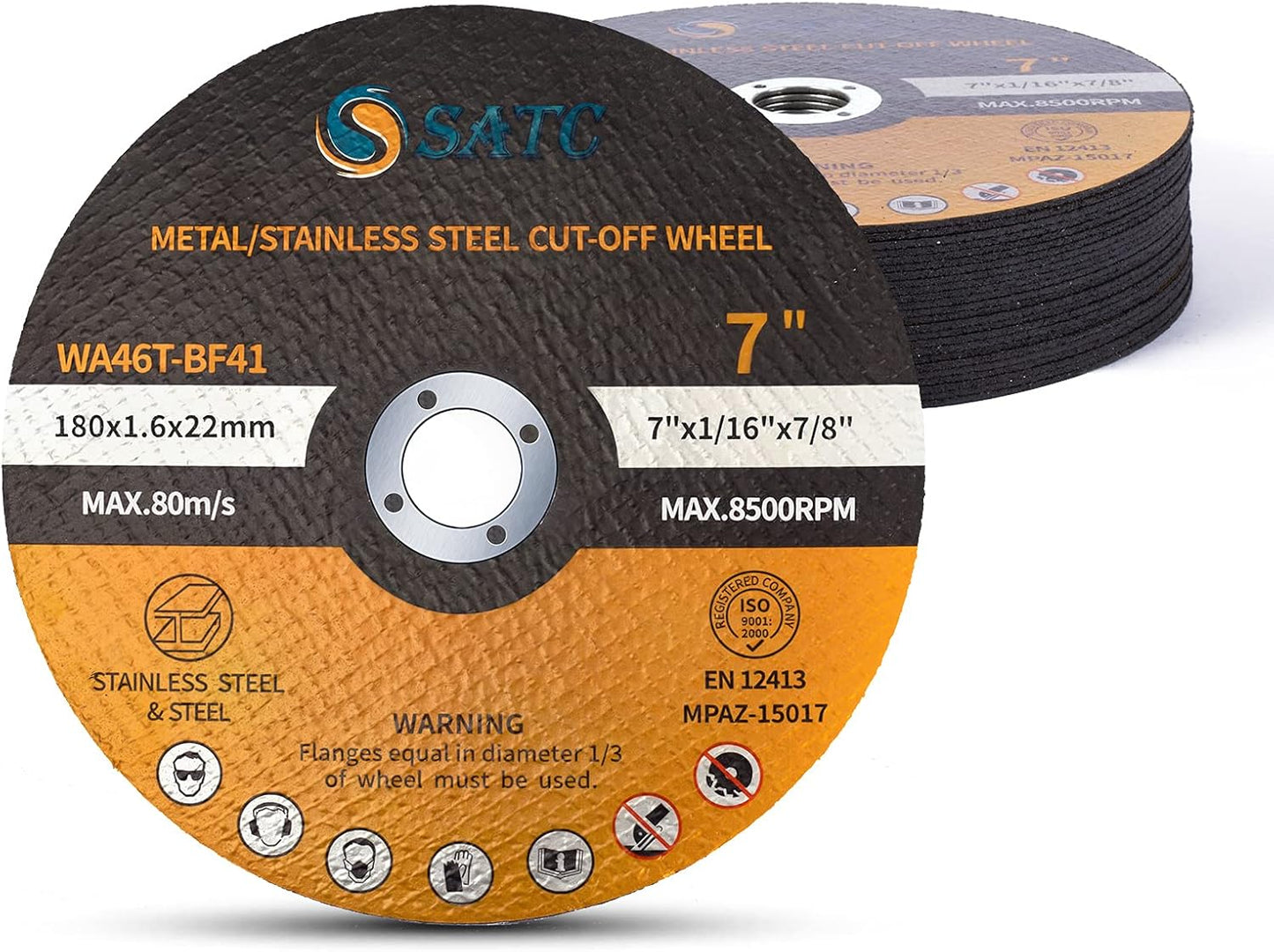 SATC 7 Metal Cutting Wheel 25 PCS - Precision Die Grinder Disc