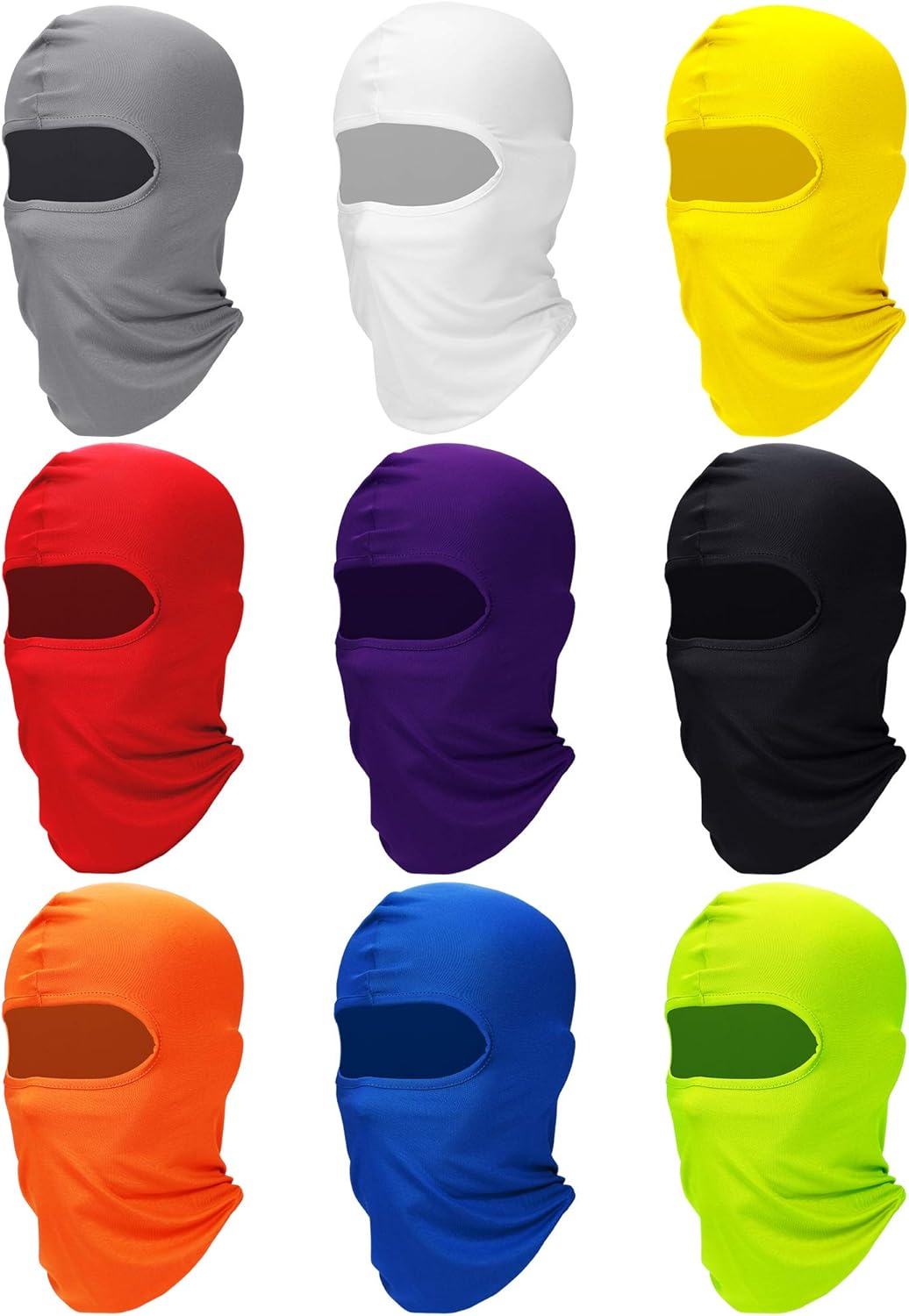 Zhanmai 9 Pcs UV Sun Protection Balaclava Set