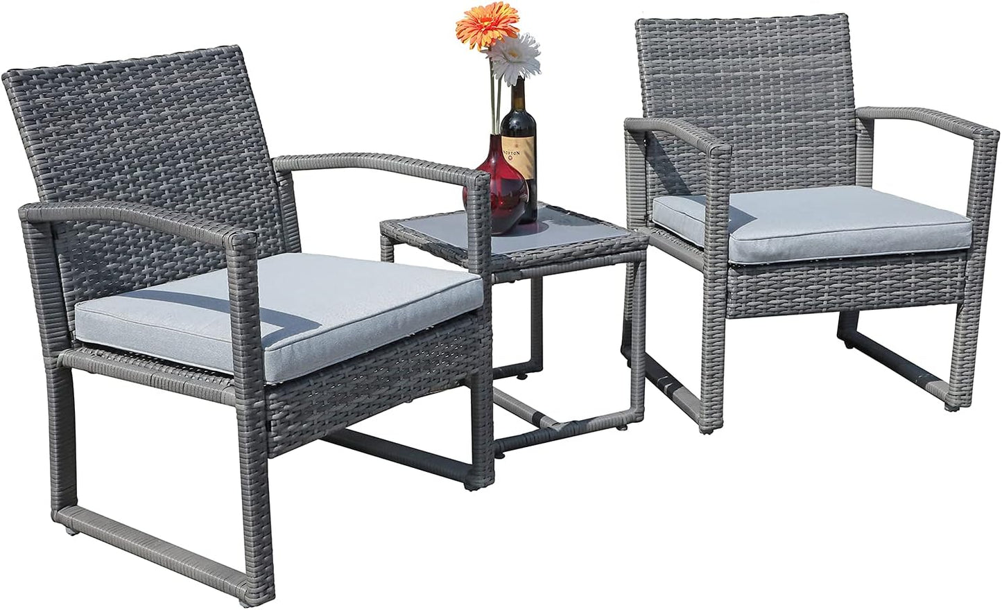 Patiorama Outdoor Patio Furniture Wicker Conversation Set Review