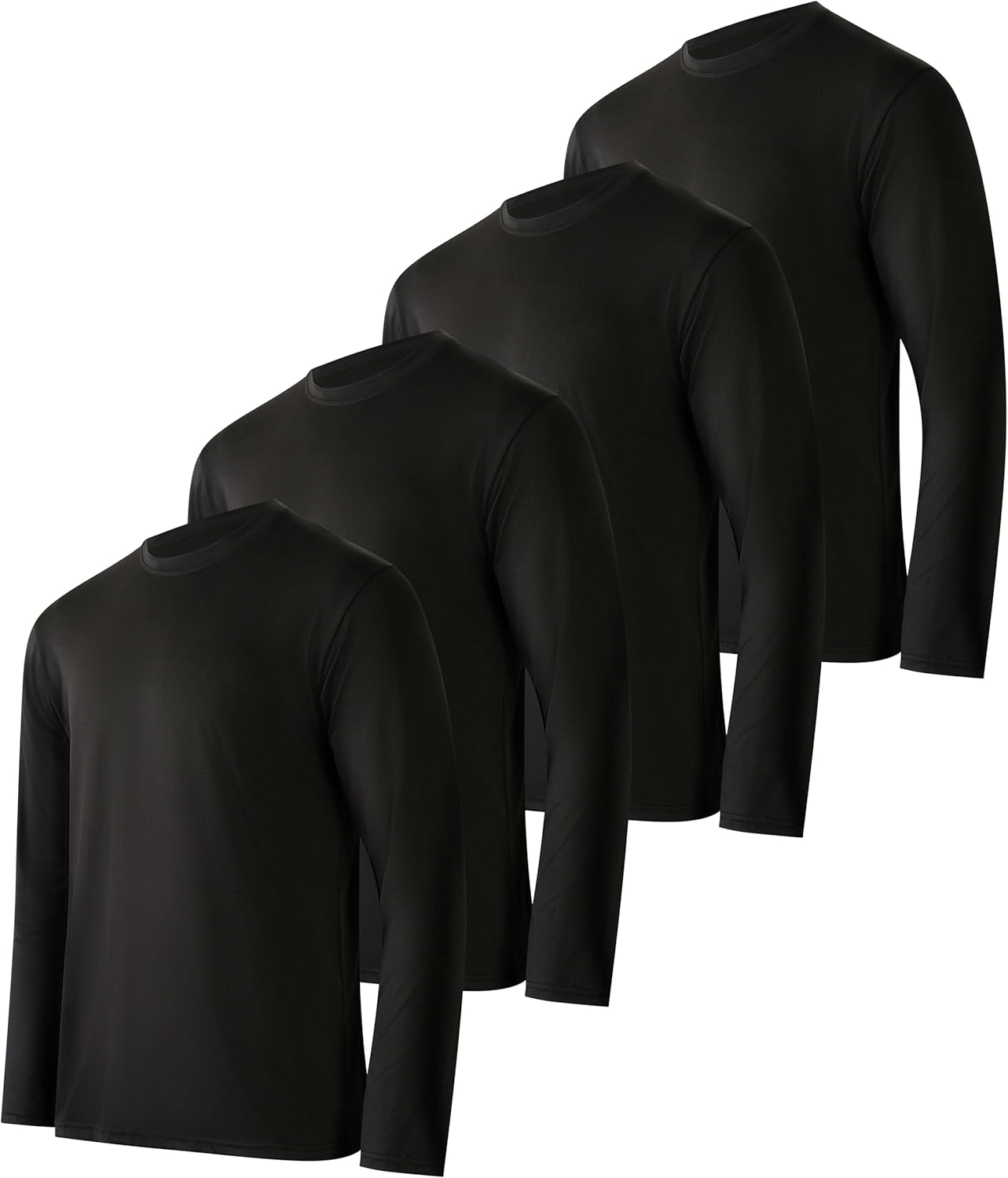 Mens Long Sleeve Dry Fit T Shirts for Hiking and Gym Workouts