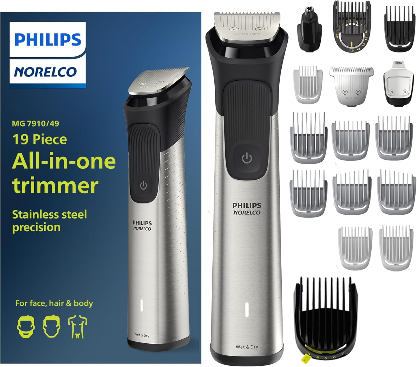 Norelco Multigroom 7000 Series All-in-One Trimmer for Men