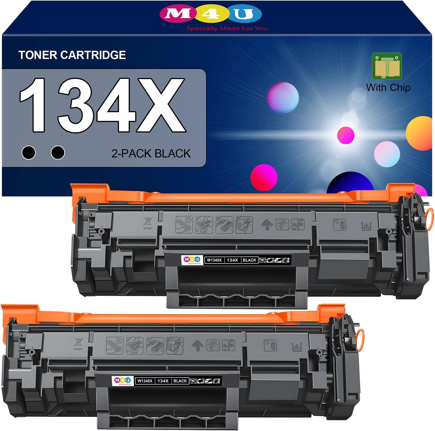 134X Black Toner Cartridges for Laser Jet M209dw and MFP Series