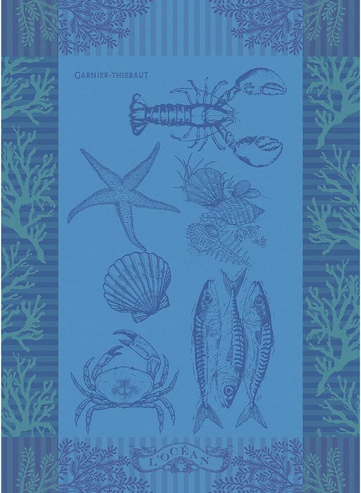 Garnier Thiebaut L'Ocean Bleu French Kitchen Towel for Style