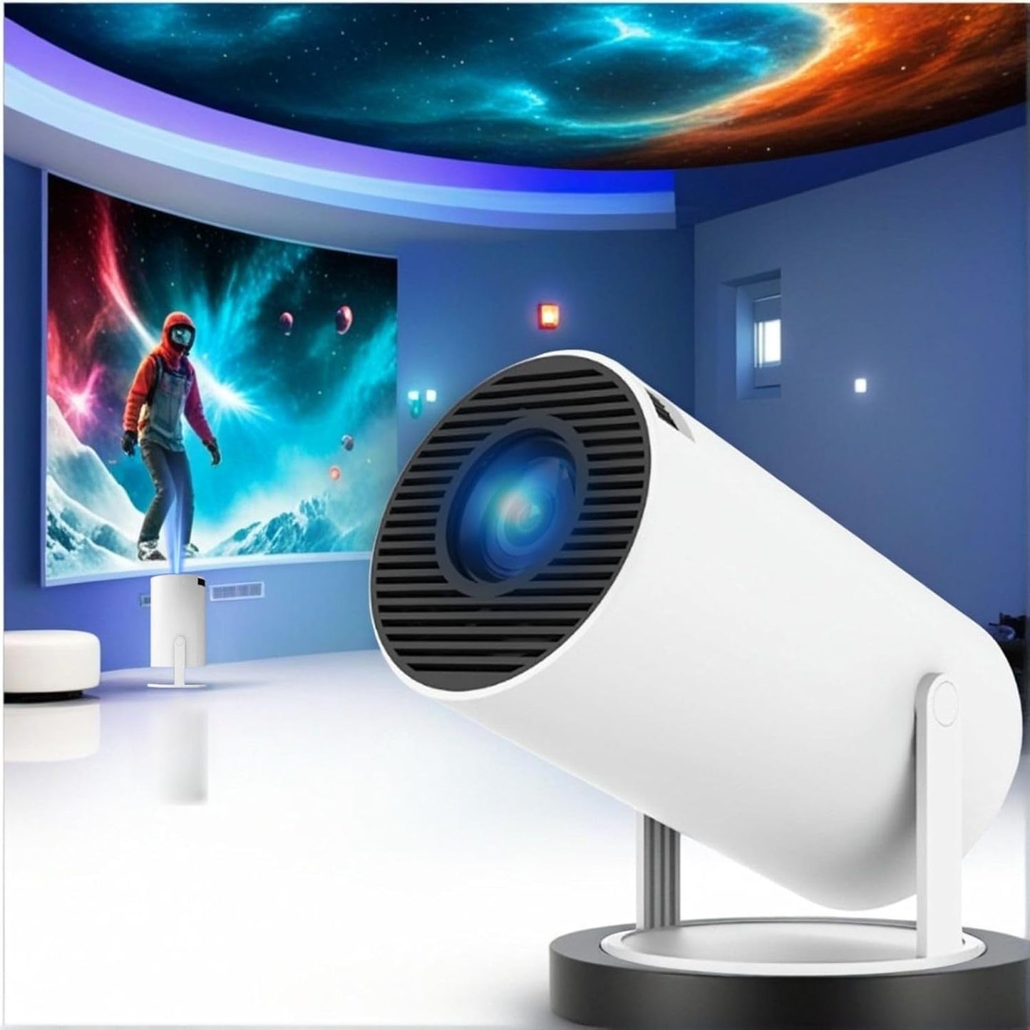 Fiction Frame Projector for Cozy Reading with Adjustable Light