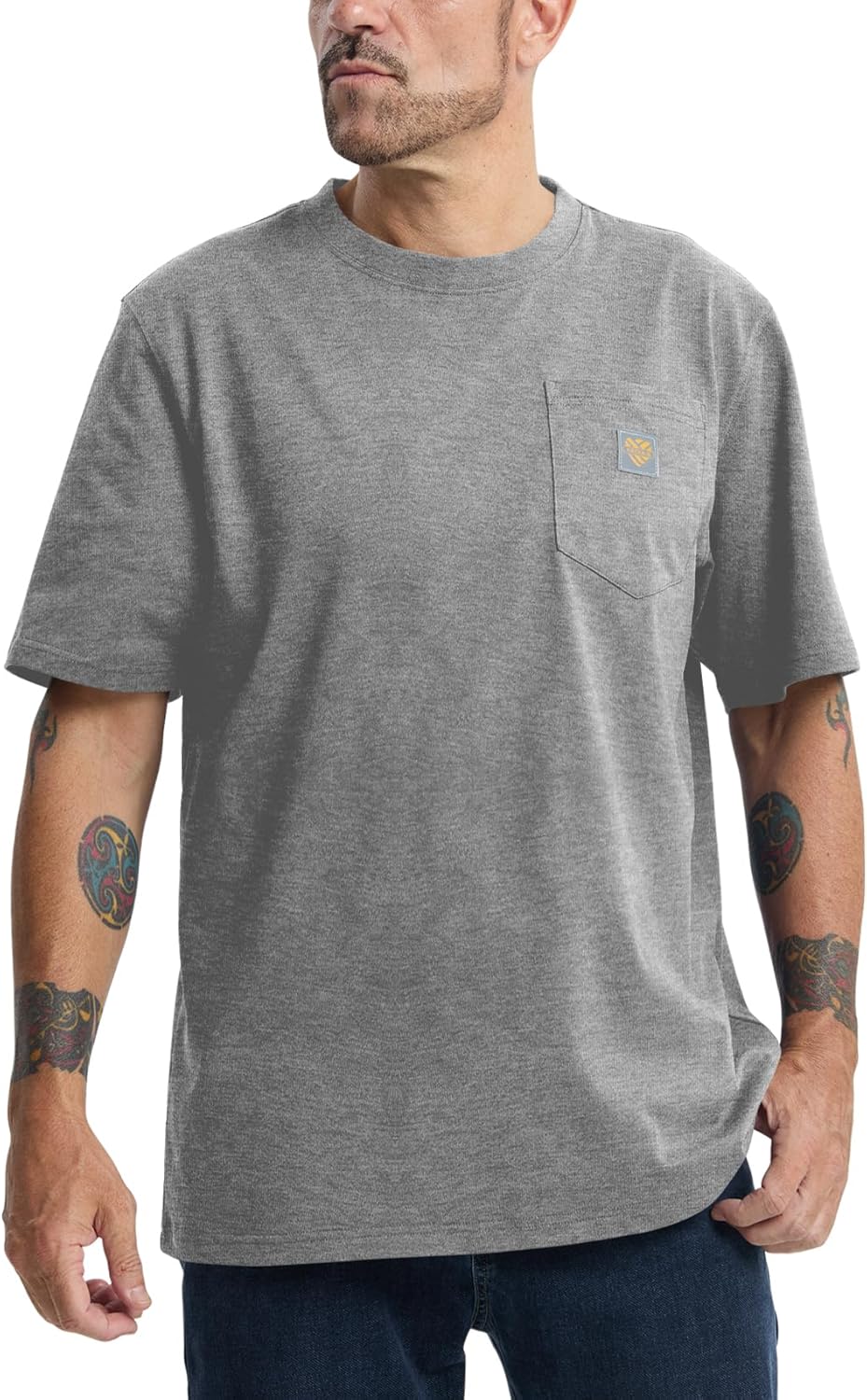 Men's Loose Fit Thick Work T-Shirts for All-Day Comfort